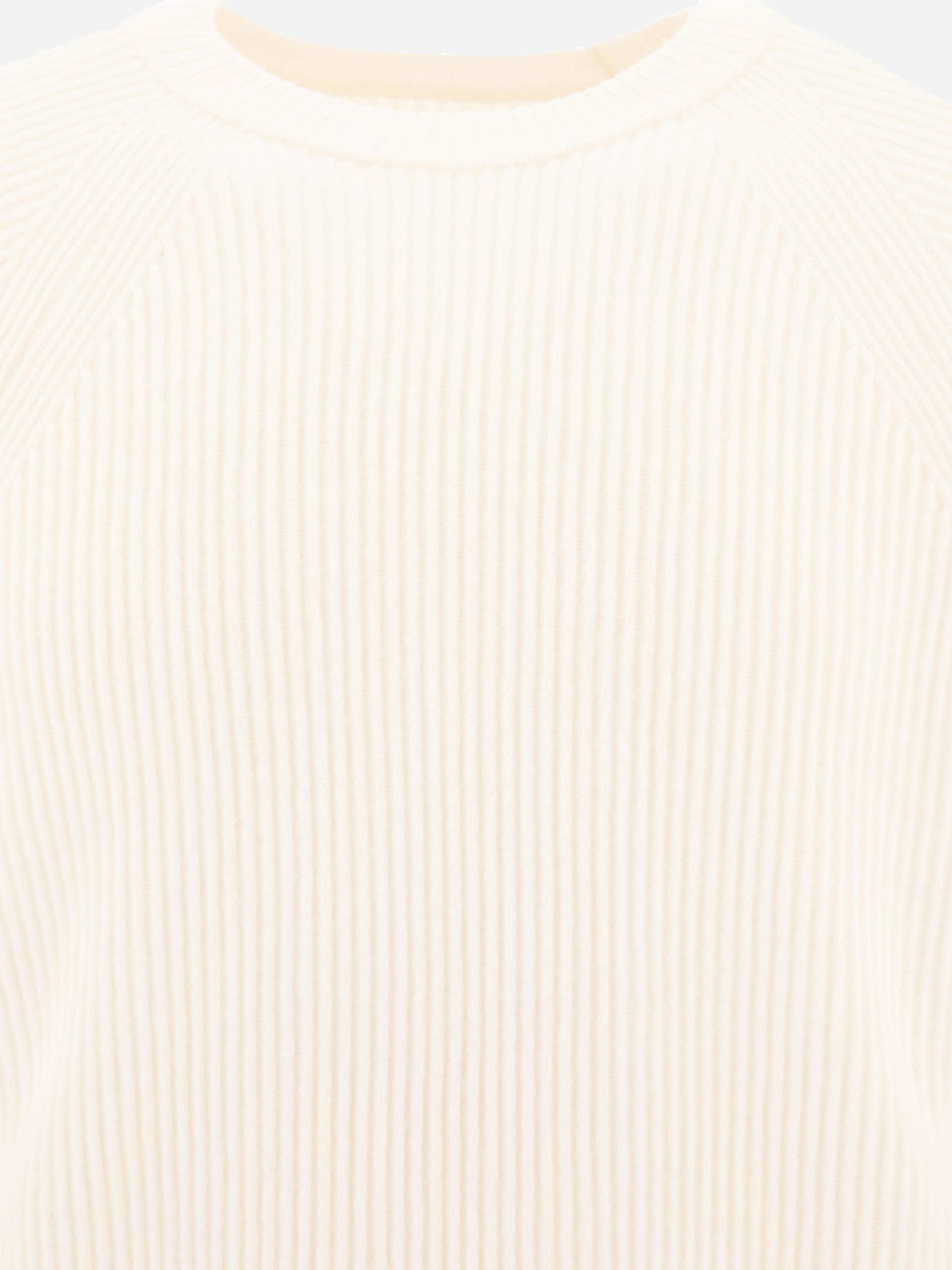 Lens-detail ribbed sweater