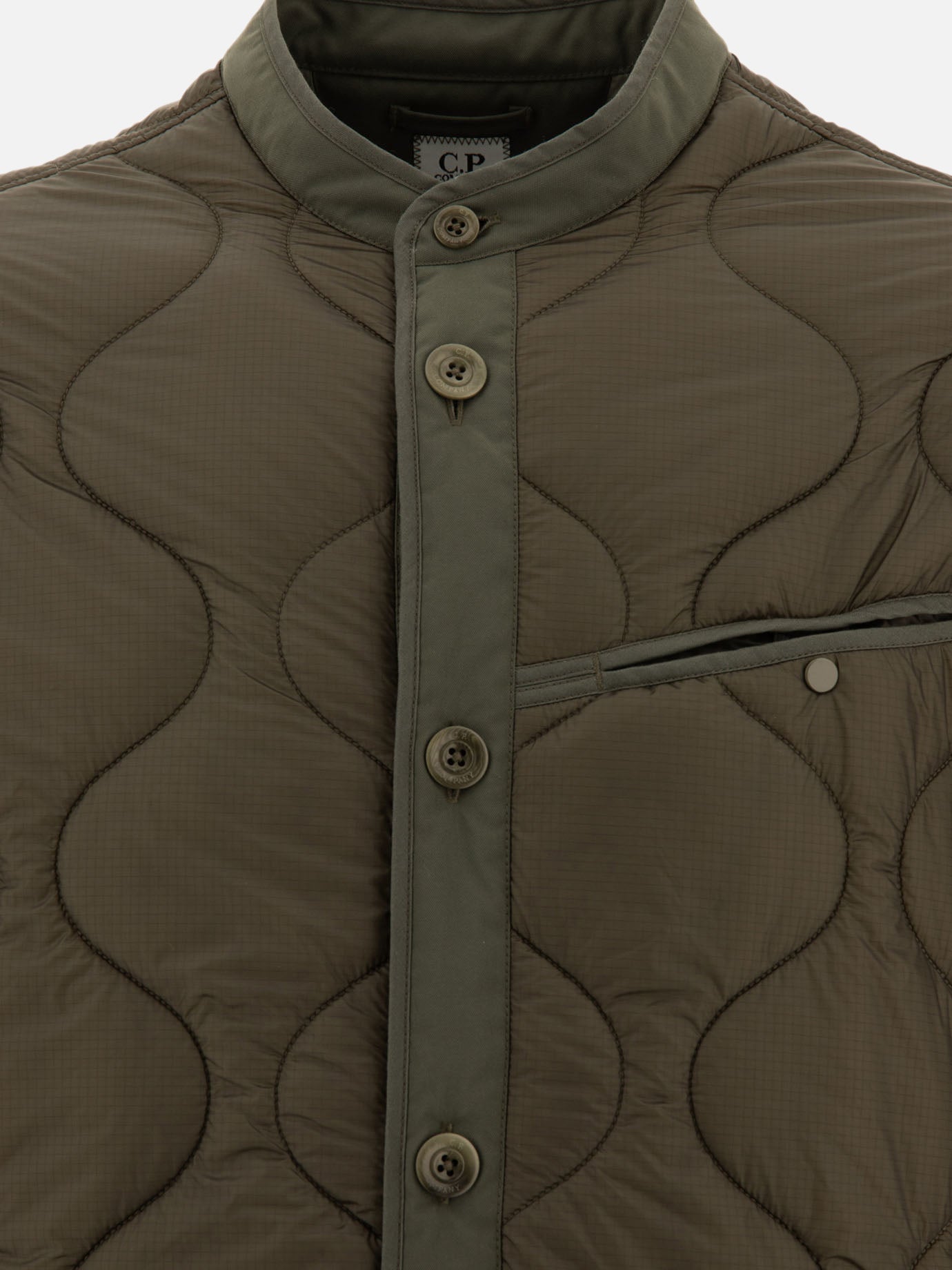Quilted & Utility Jackets Solid colour  Green - C.P. Company Men | PDP | VIETTI Online Store | Zoom-Modal_3
