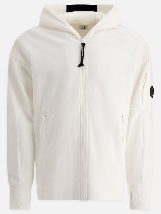 Full zip sweatshirts Solid colour  White - C.P. Company Men | PLP | VIETTI Online Store 
