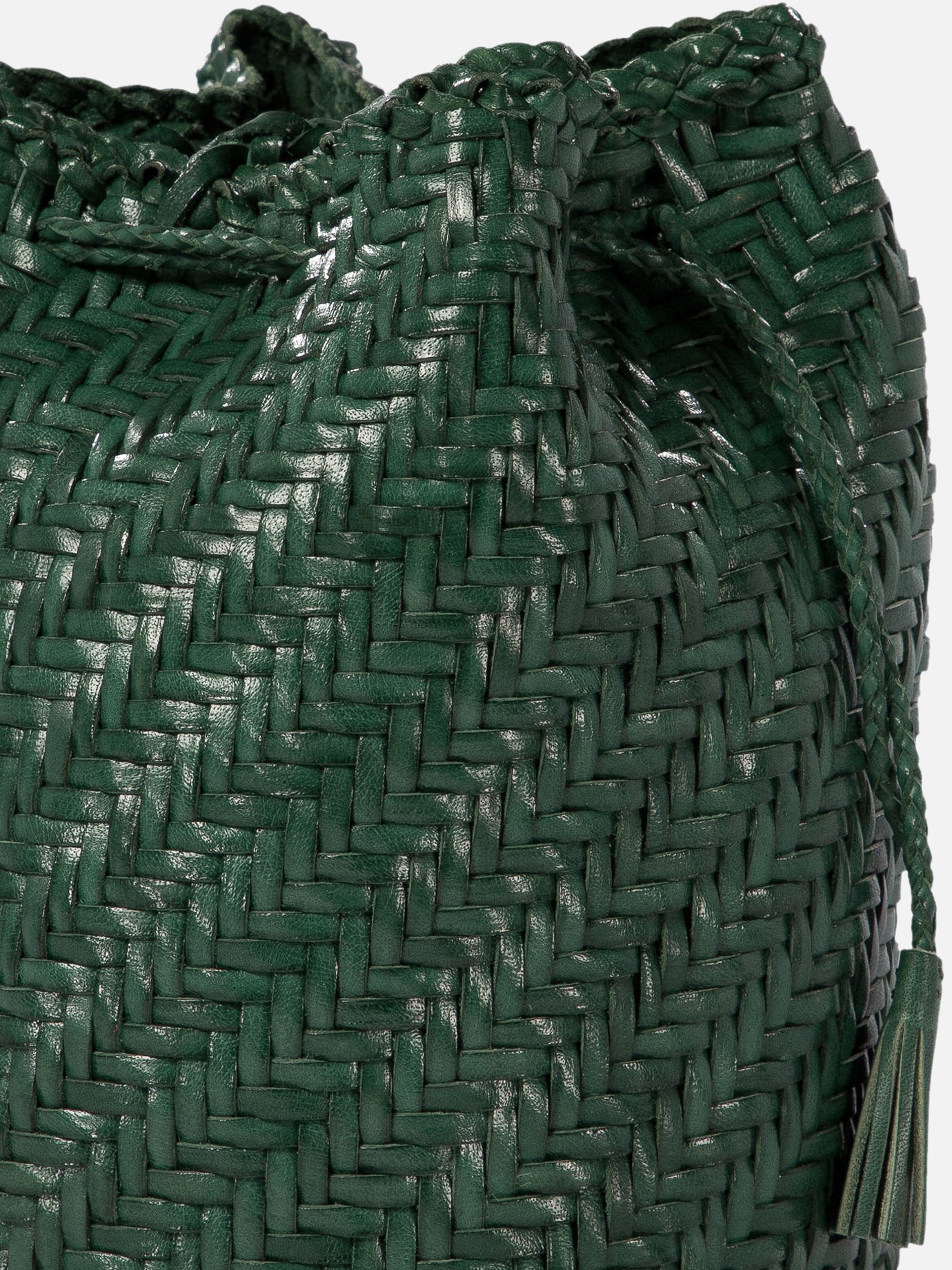 Dragon Diffusion "Pompom Double Jump" bucket bag Green