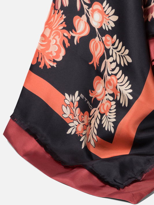 Etro Floral silk scarf 10970734_UNI Red 2