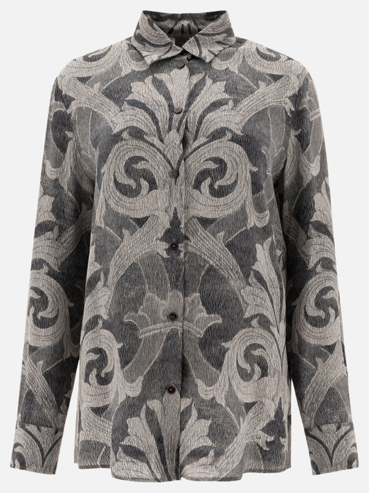 Printed silk shirt