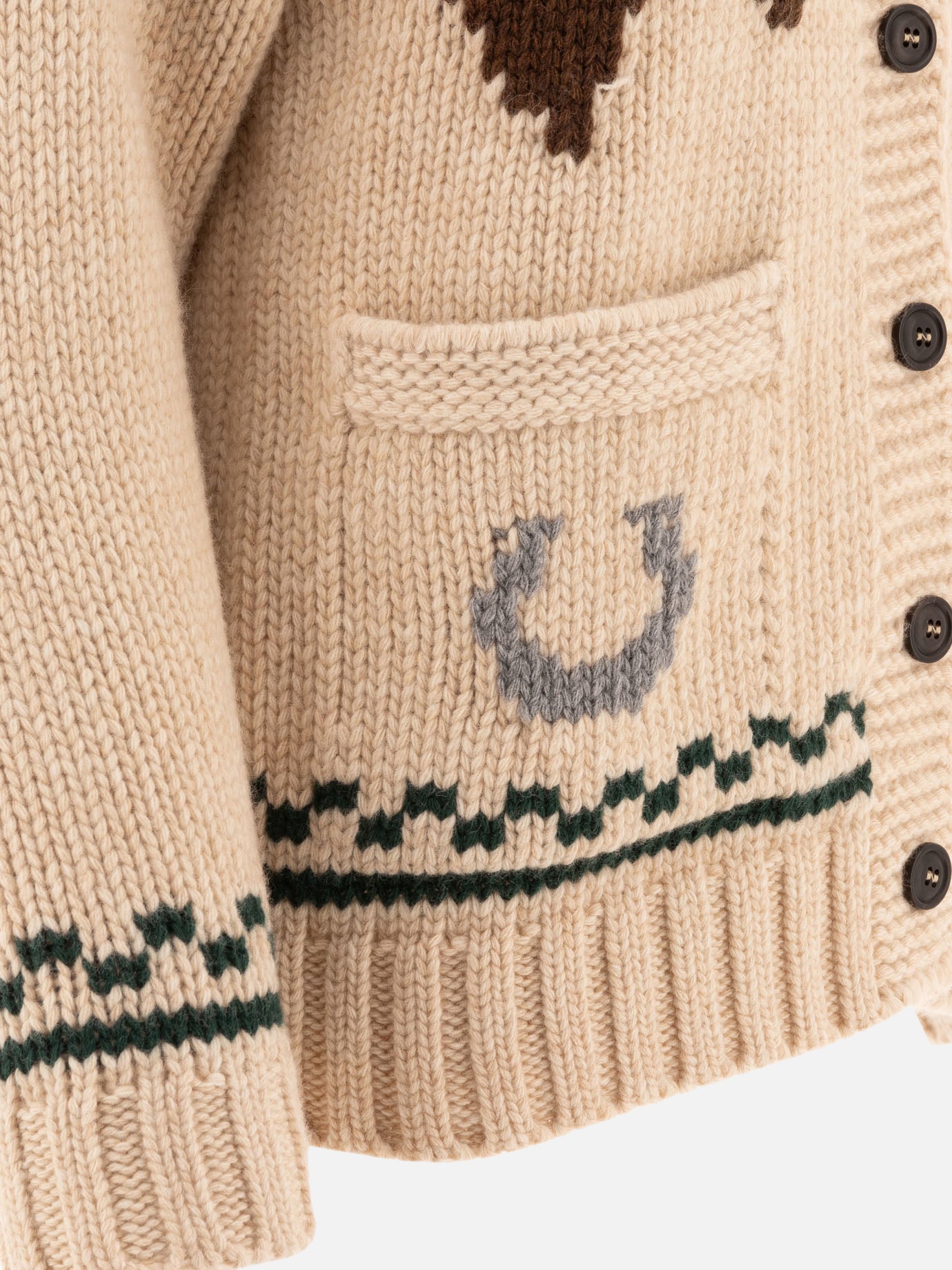 Filson "Horses" cardigan Beige