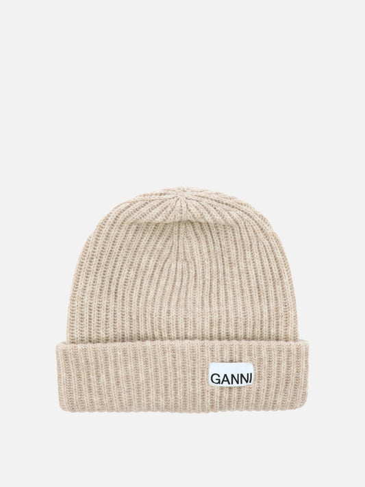 "Oversize" ribbed beanie