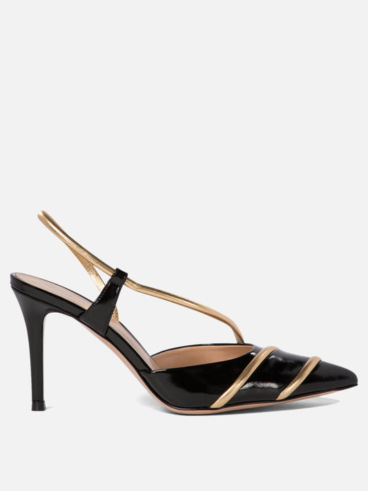 Gianvito Rossi Leather slingbacks Black