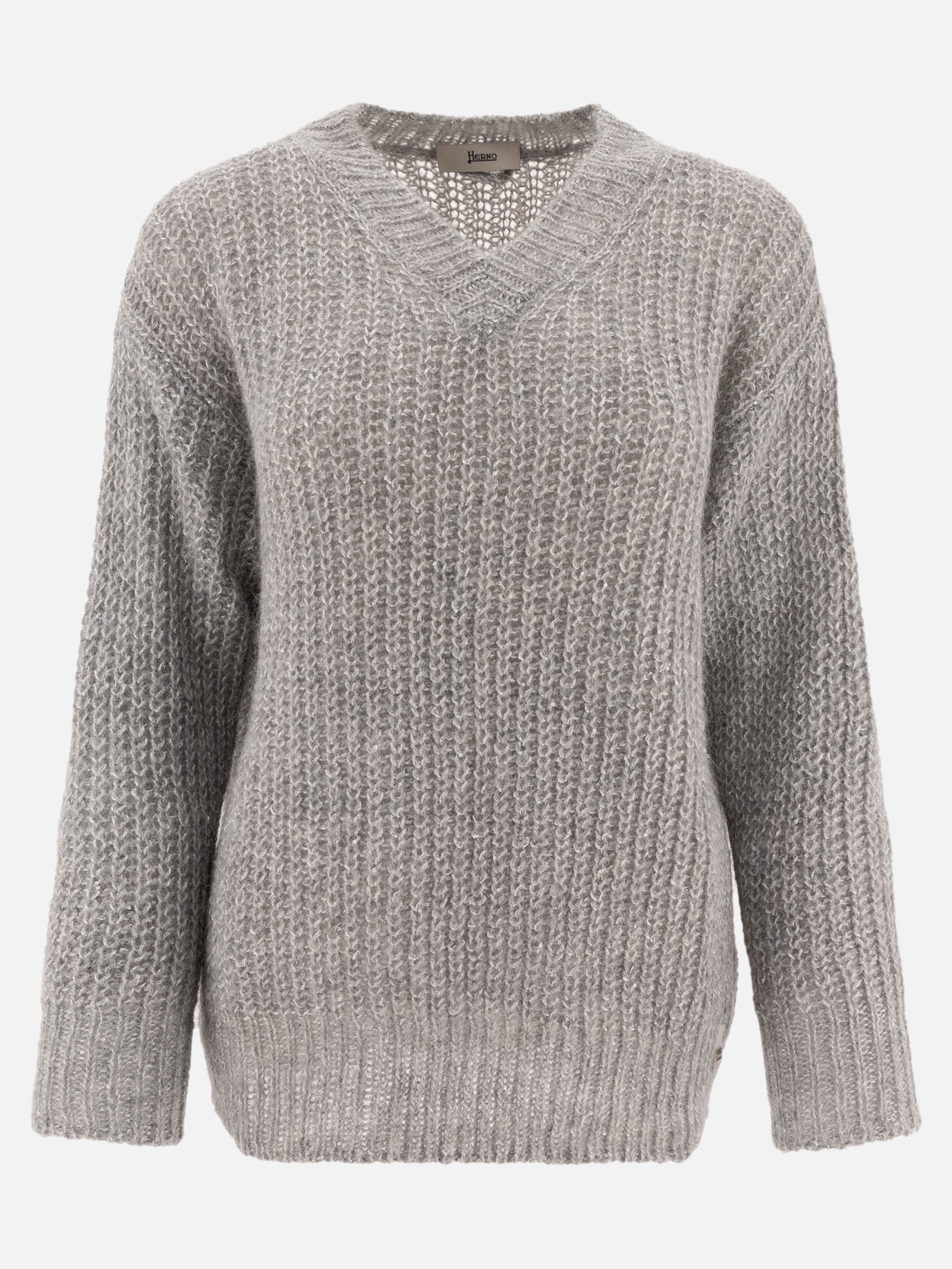 Herno Sweater with sequins Grey