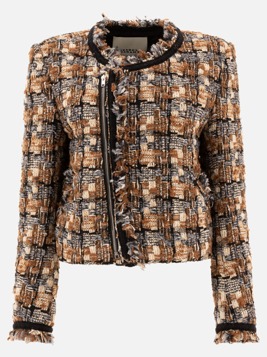 Isabel Marant "Kerry" short blazer Beige