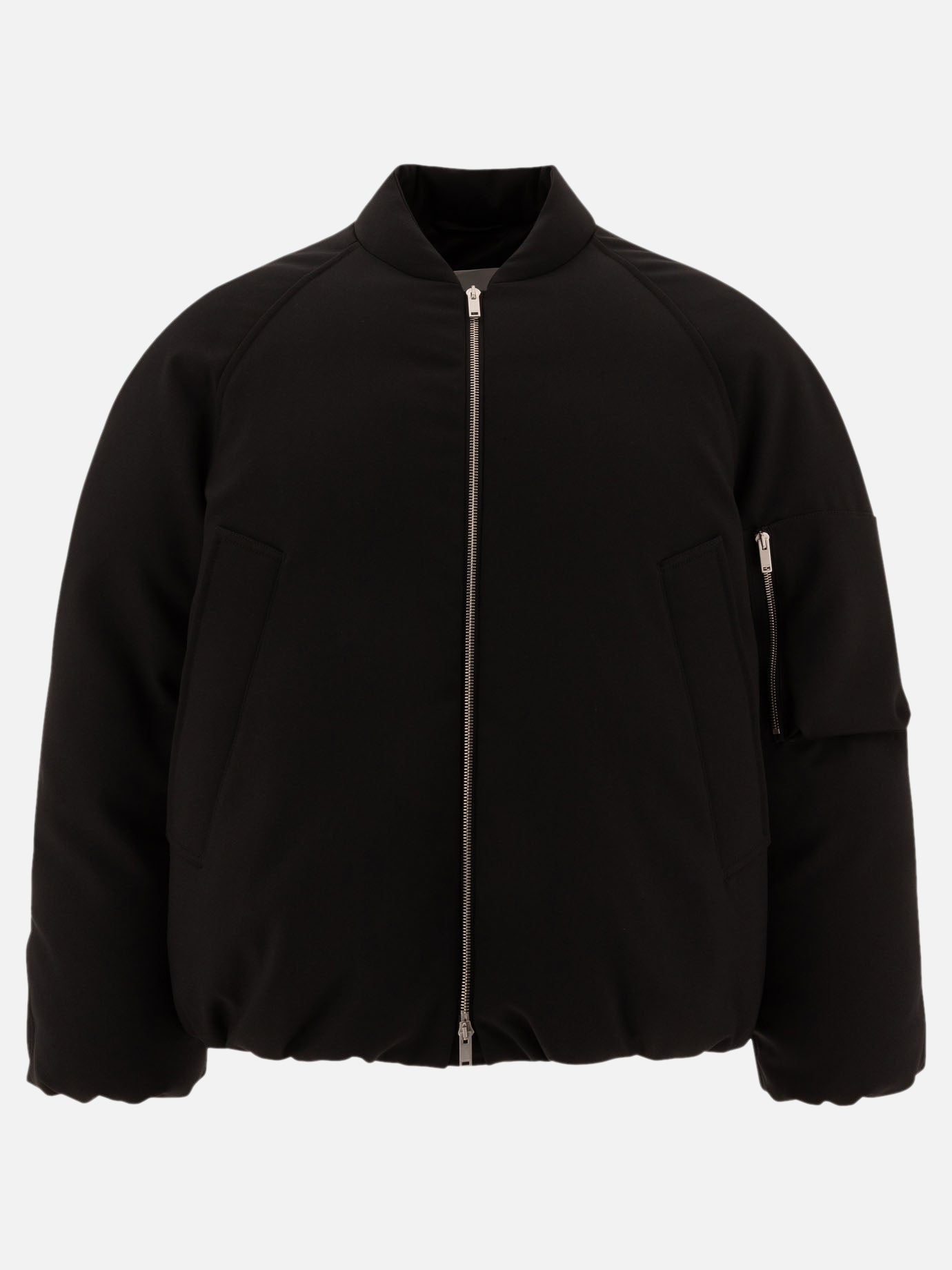 Jil Sander Water-repellent bomber jacket Black