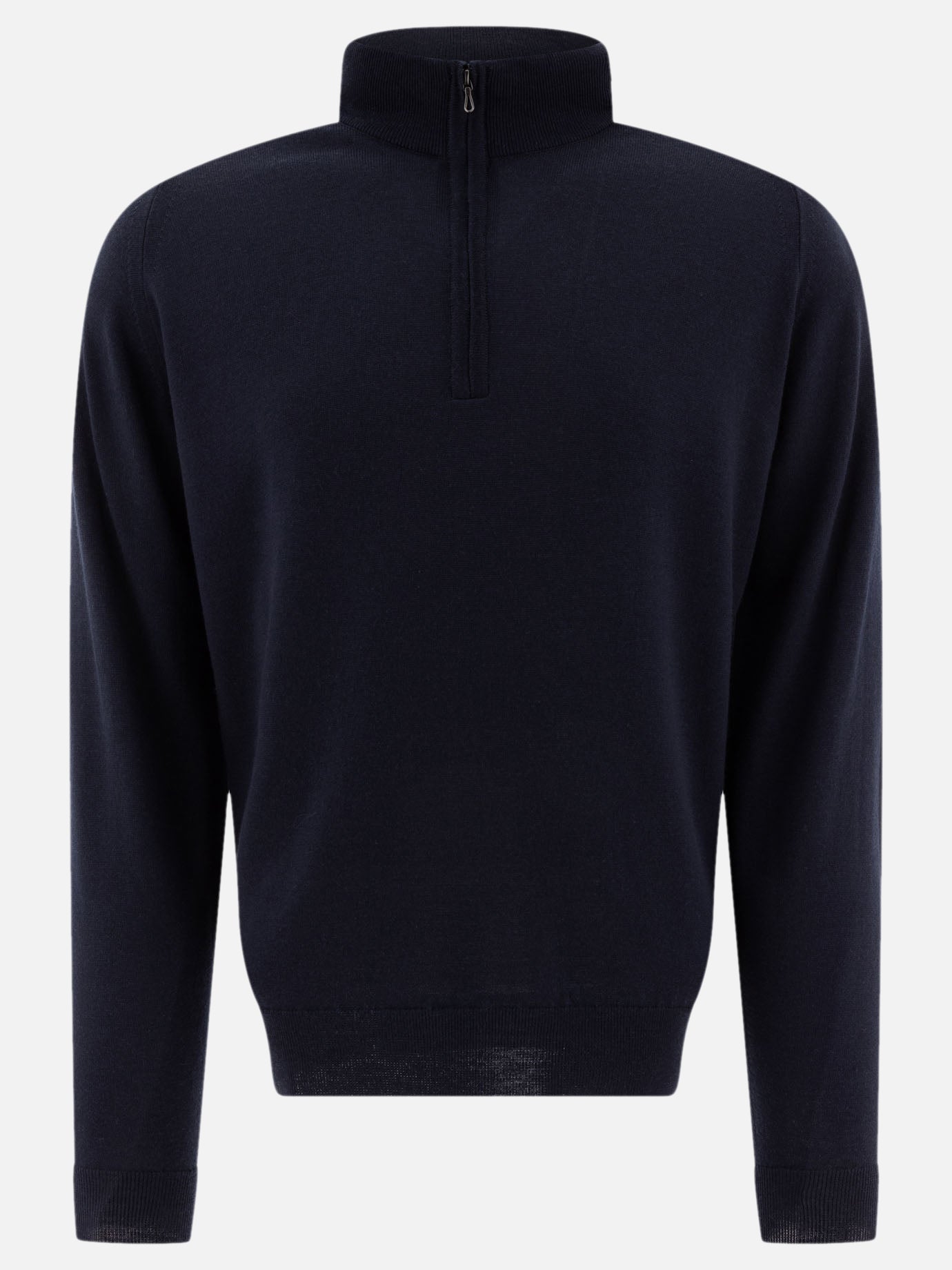 John Smedley "Tapton" half-zip sweater Blue