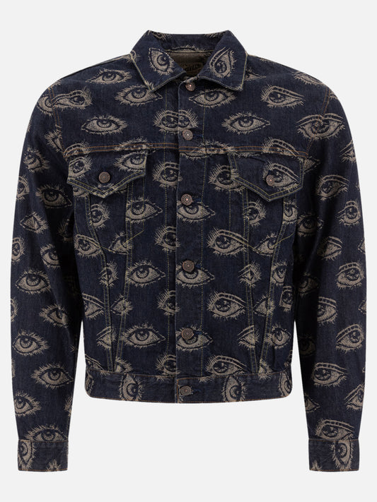 Denim jackets Print  Blue - KAPITAL Men | PLP | VIETTI Online Store 
