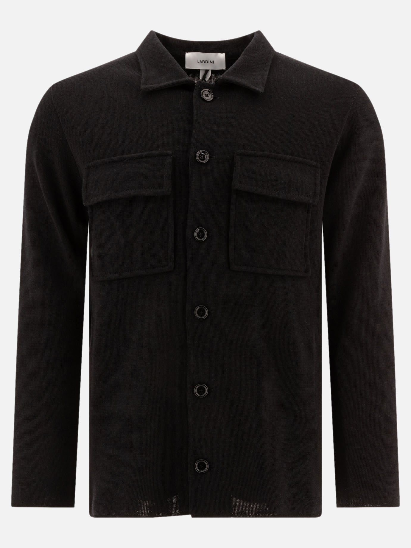 Overshirt jackets Solid colour  Black - Lardini Men | PDP | VIETTI Online Store | thumbnail