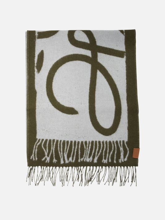 Wool and cashmere scarf