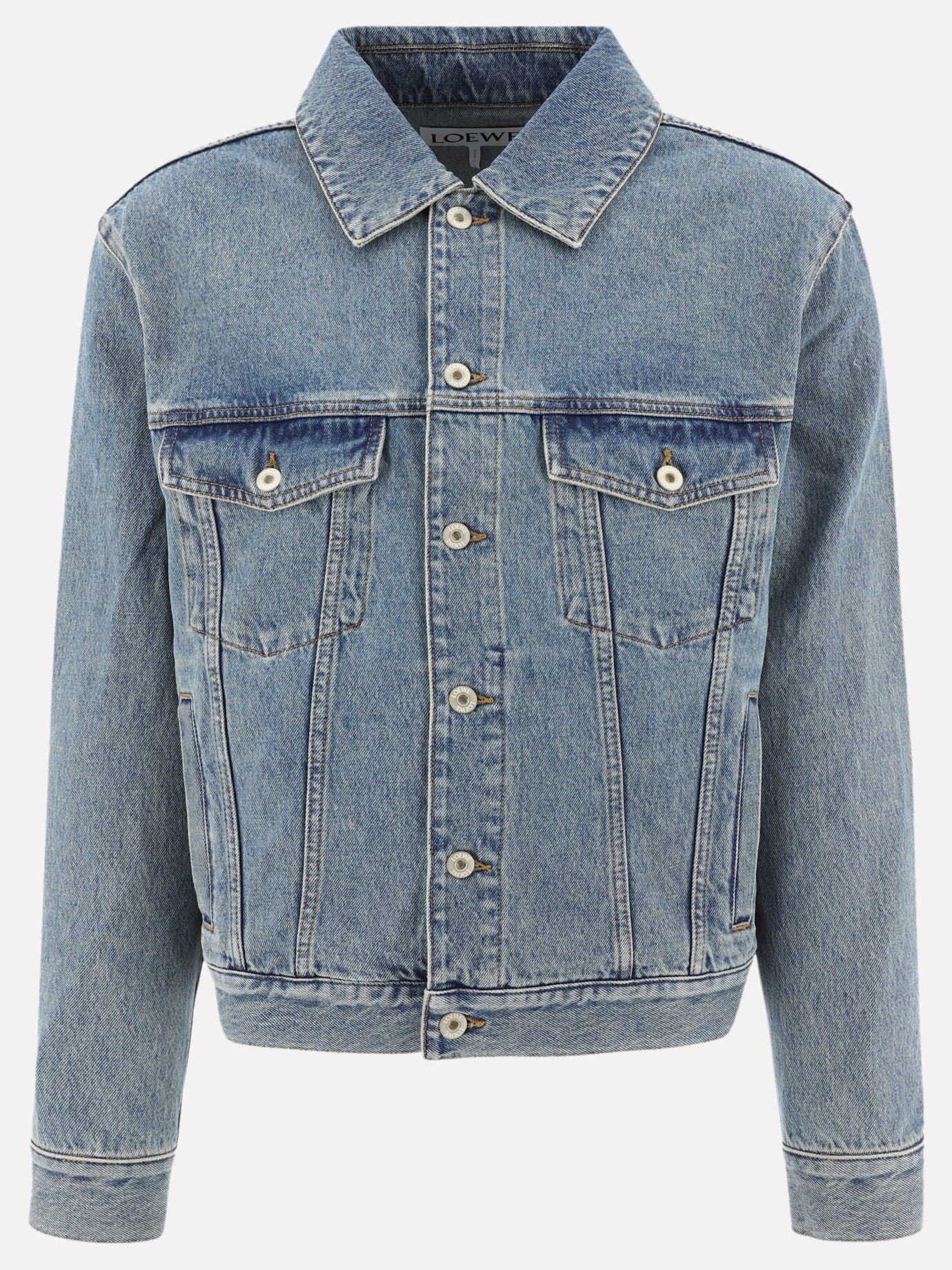 Denim jackets Solid colour  Blue - Loewe Men | PDP | VIETTI Online Store | thumbnail