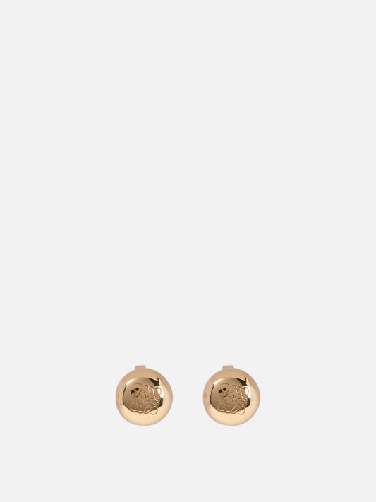 Loewe "Anagram Pebble" stud earrings Gold