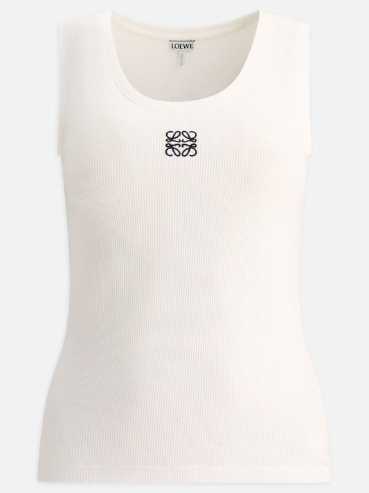Tank tops Solid colour  White - Loewe Women | PLP | VIETTI Online Store 
