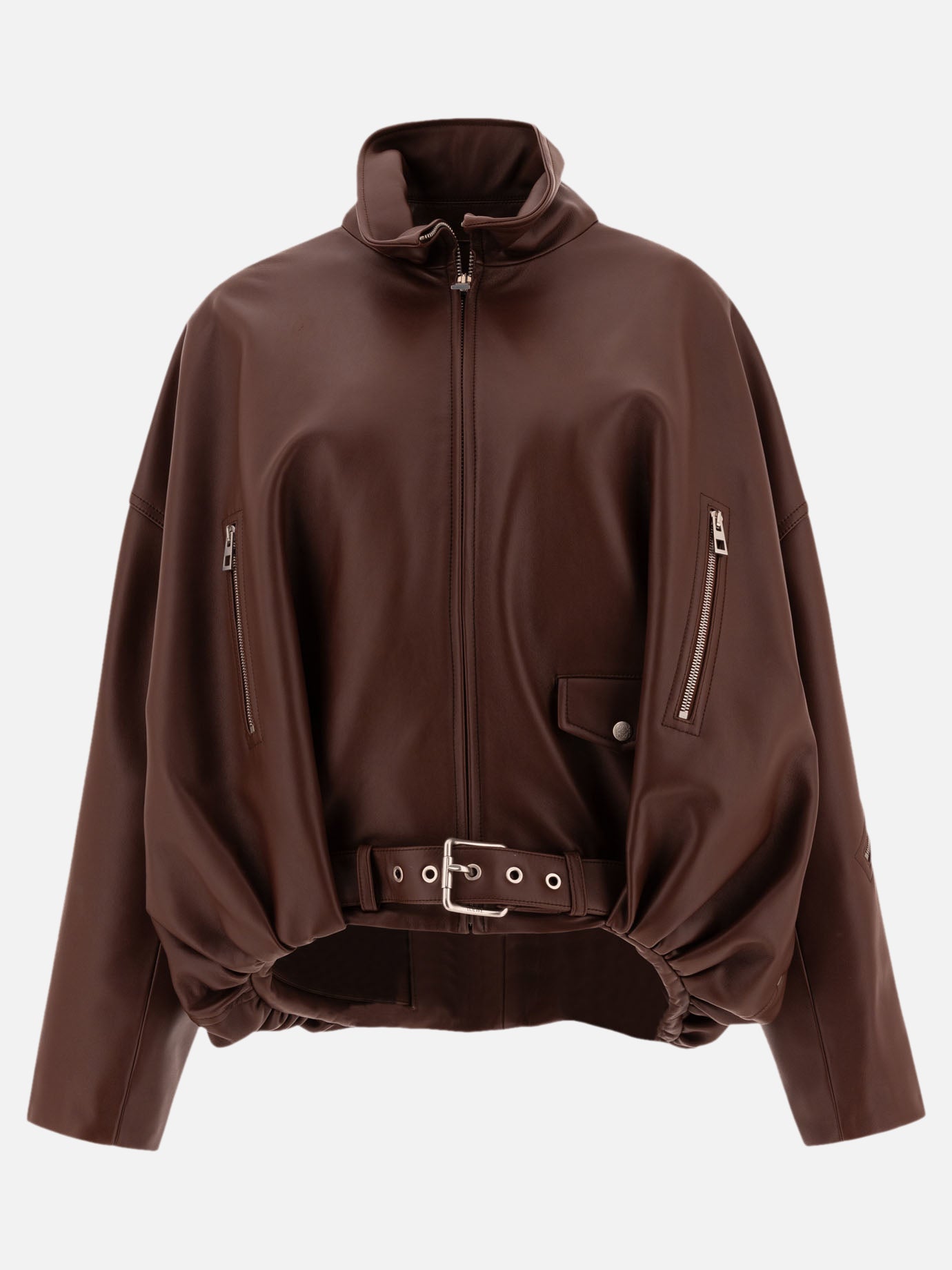 Loewe Balloon jacket in nappa lambskin Brown