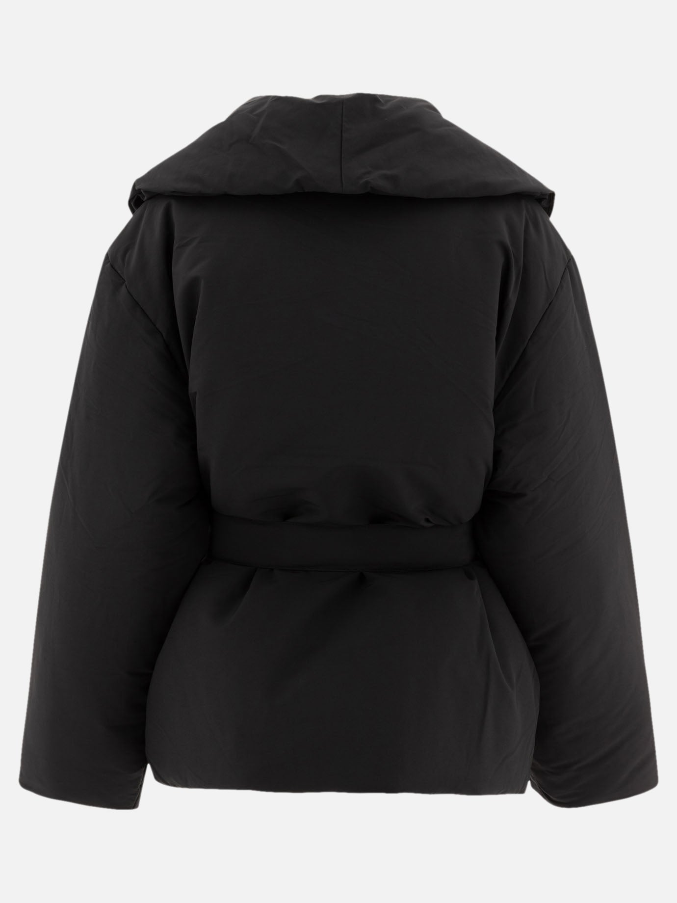 Loulou Studio "Cleon" self-tie down jacket Black