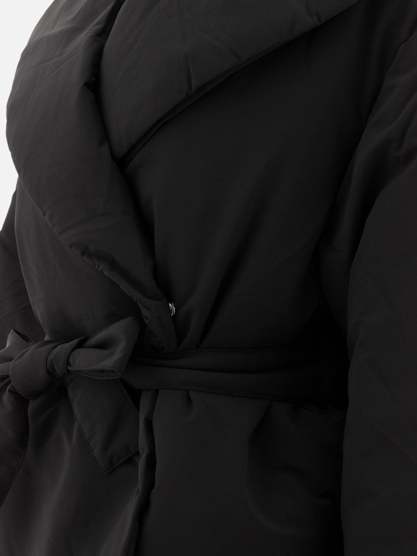 Loulou Studio "Cleon" self-tie down jacket Black