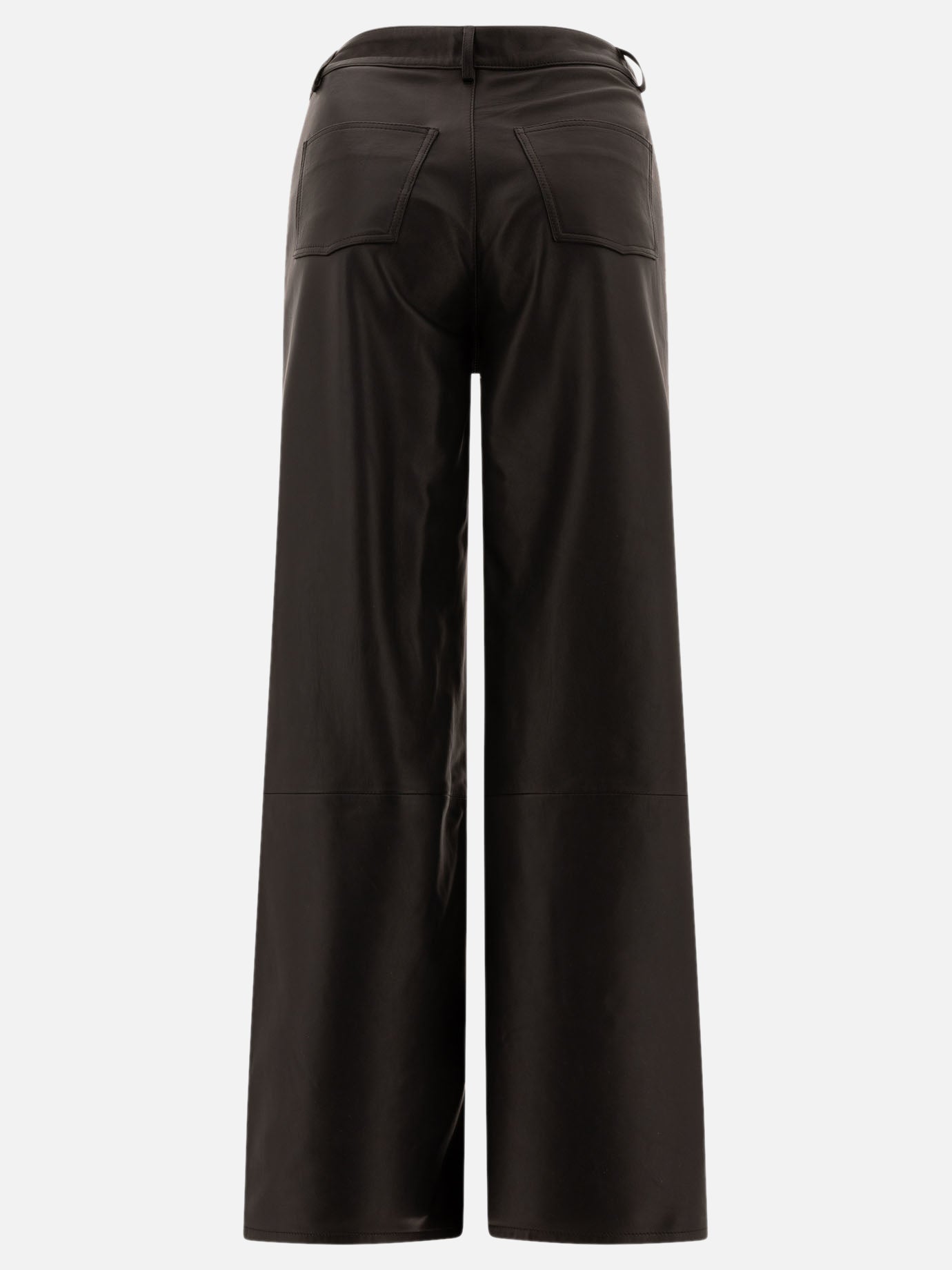 Loulou Studio "Figari" leather trousers Black