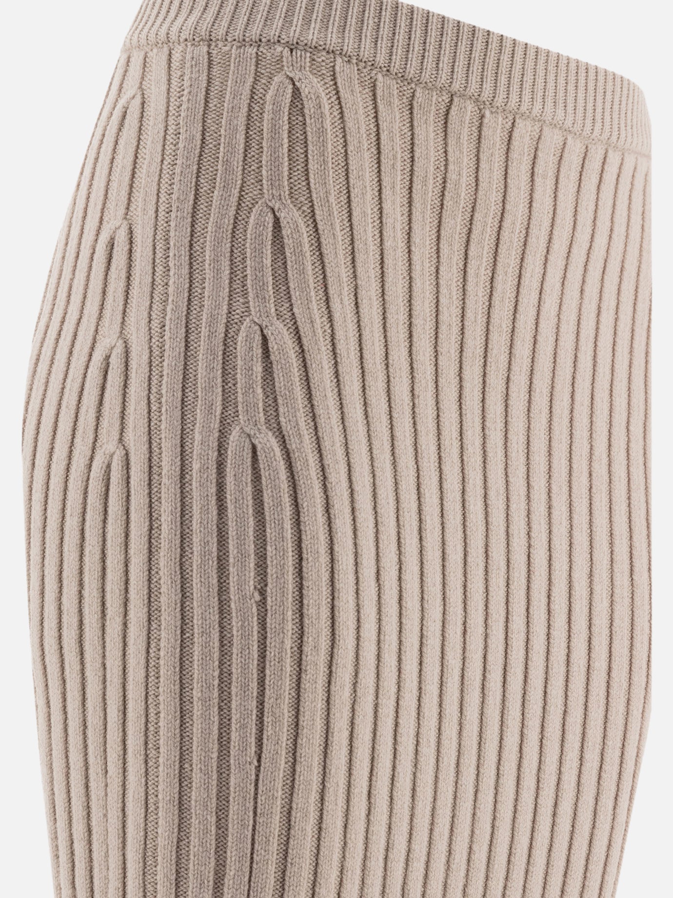 Wool and cashmere knit skirt