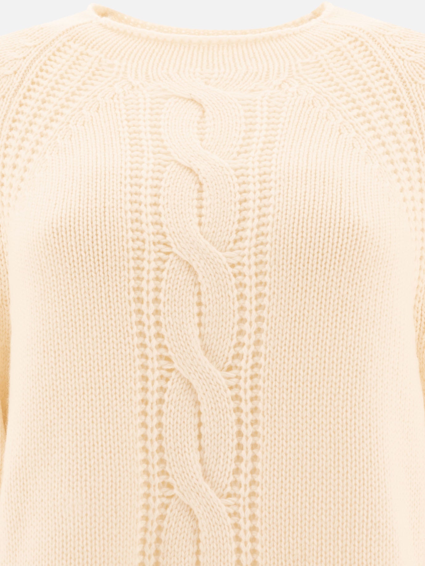 Max Mara "Pico" cashmere yarn sweater White