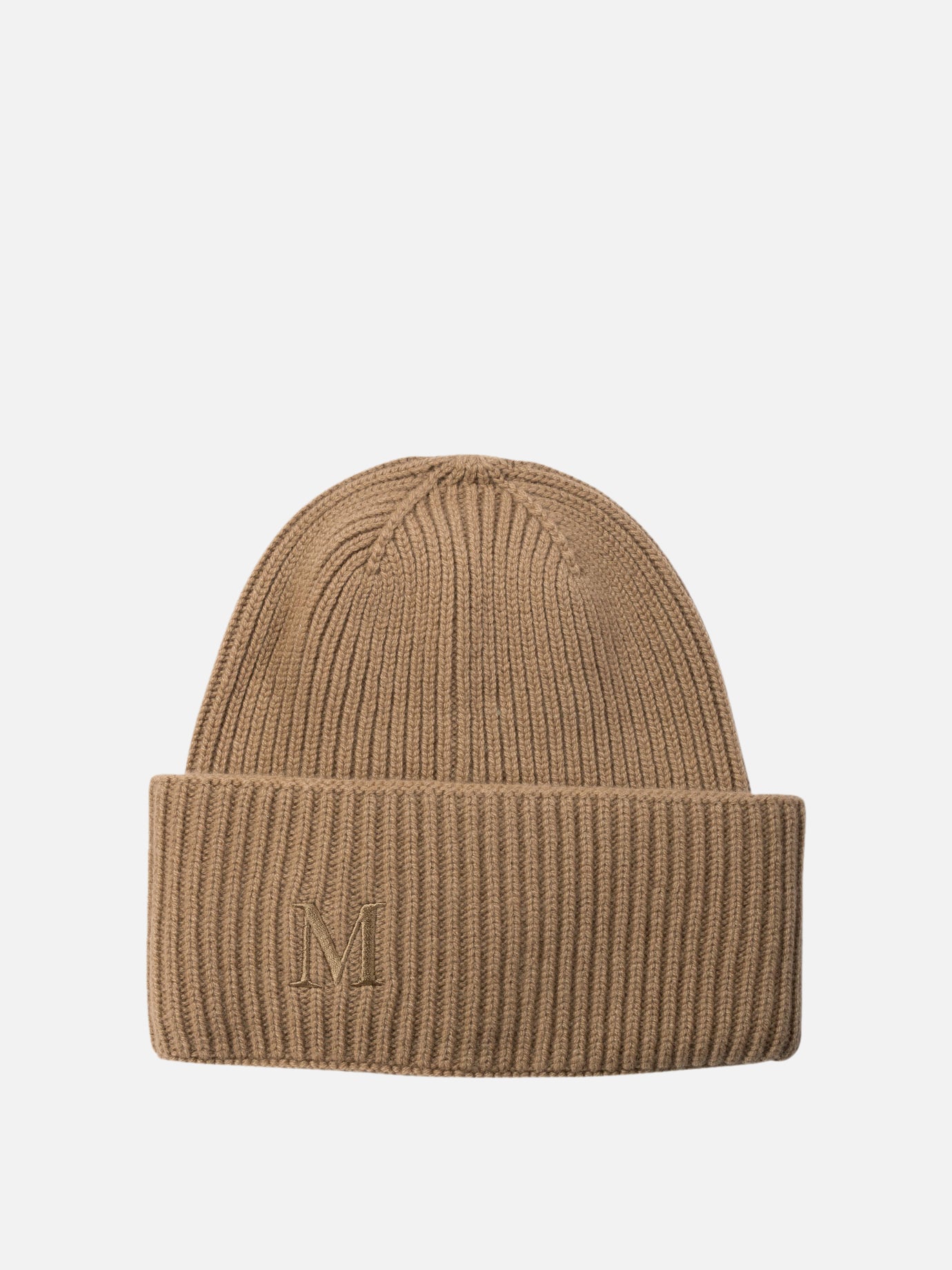 Max Mara Ribbed cashmere beanie Brown