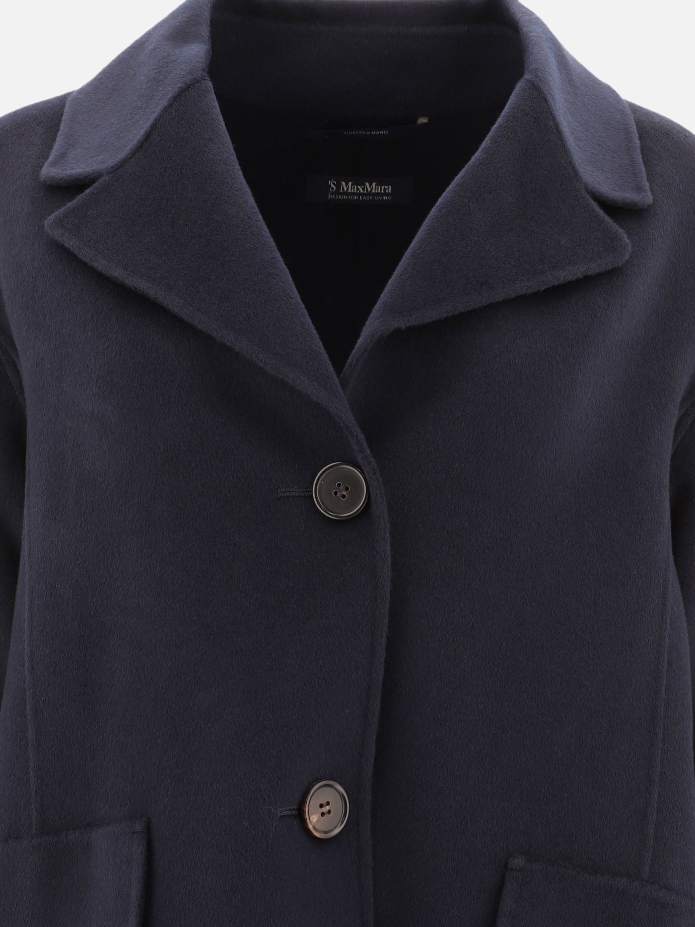 "Coat" single-breasted wool coat