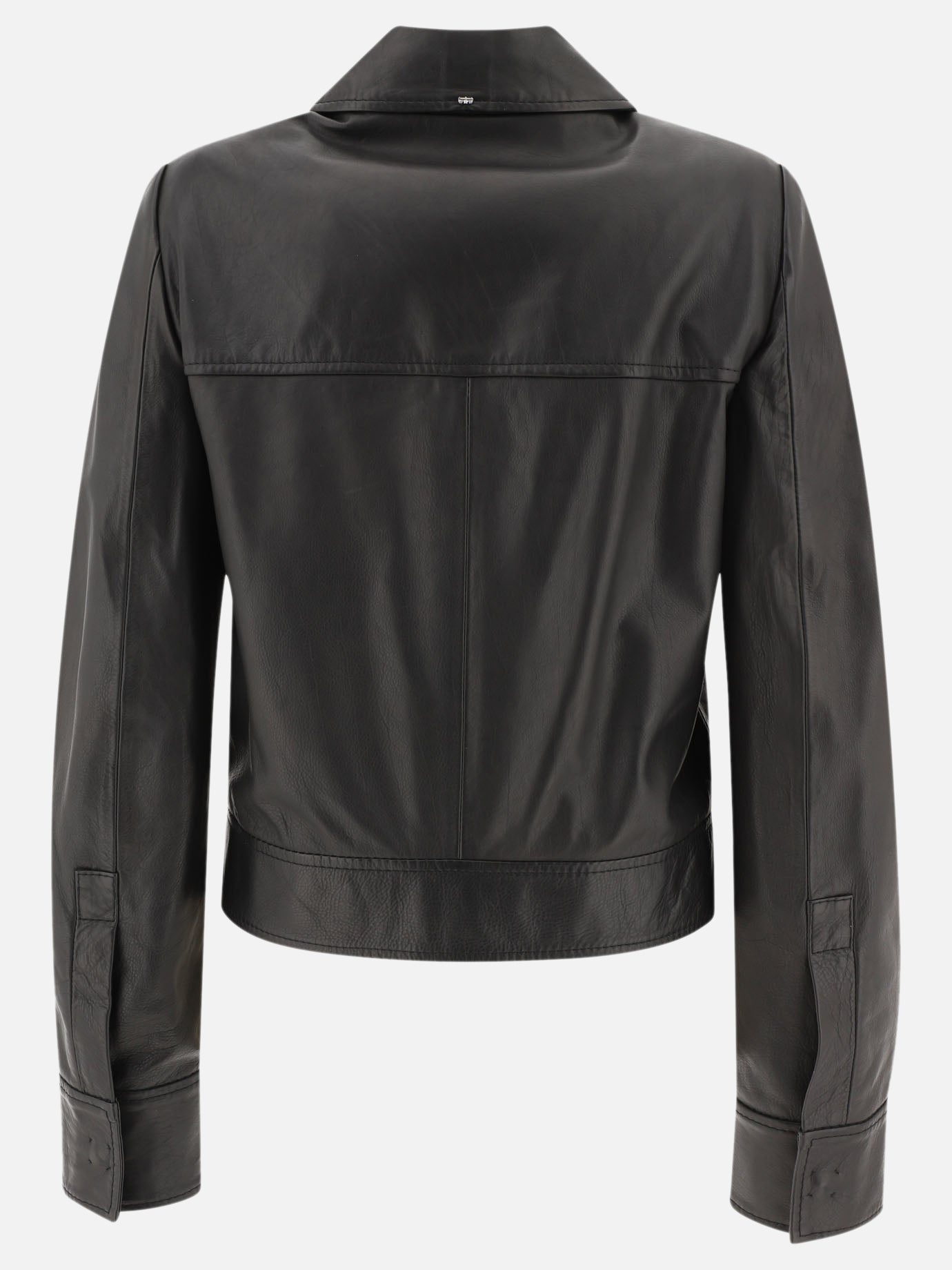 Leather jackets Solid colour  Black - Max Mara Sportmax Women | PDP | VIETTI Online Store | thumbnail_2