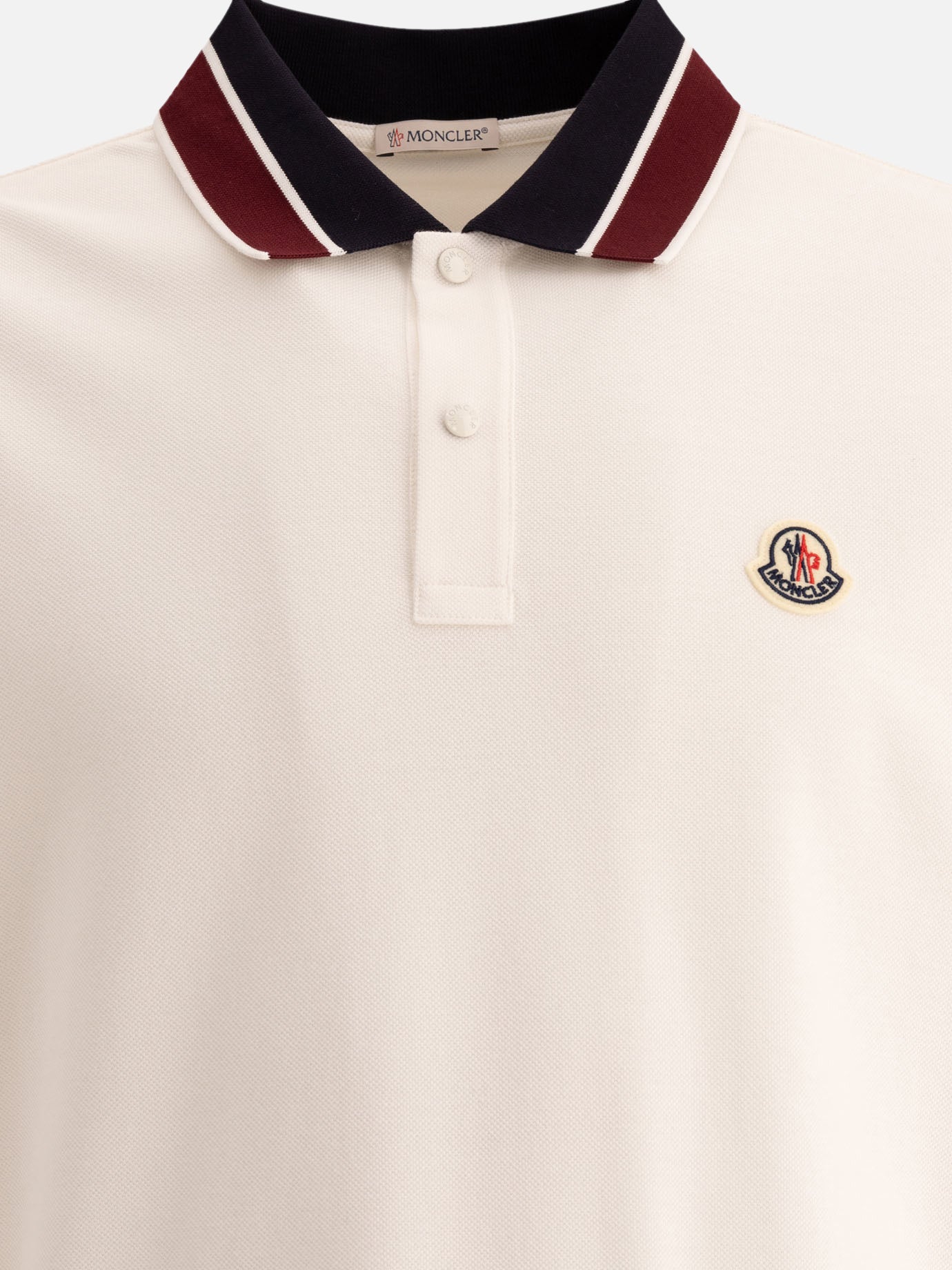 Moncler Polo shirt with patch logo White