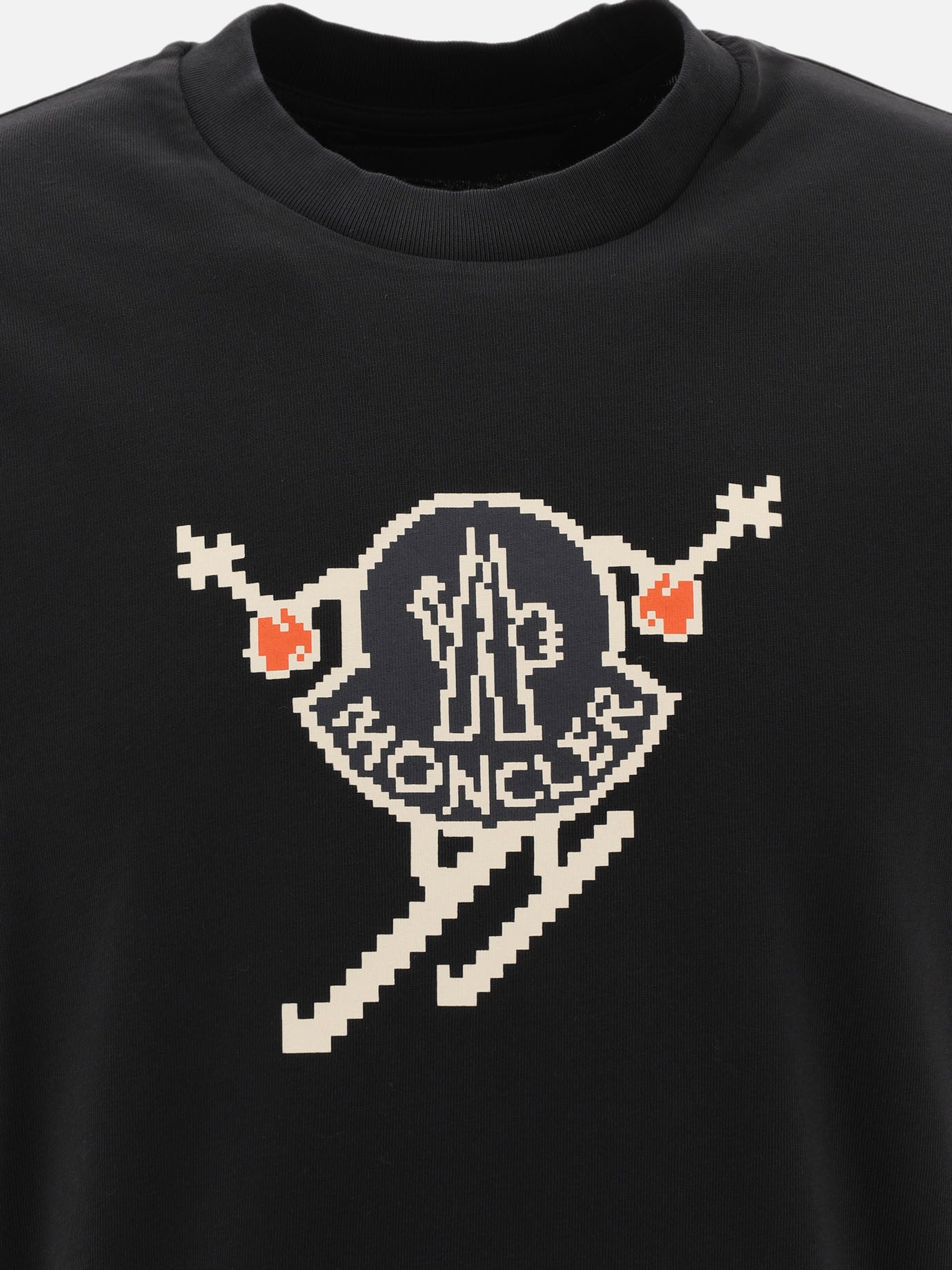 Crewneck t-shirts Logo  Black - Moncler Men | PDP | VIETTI Online Store | Zoom-Modal_3
