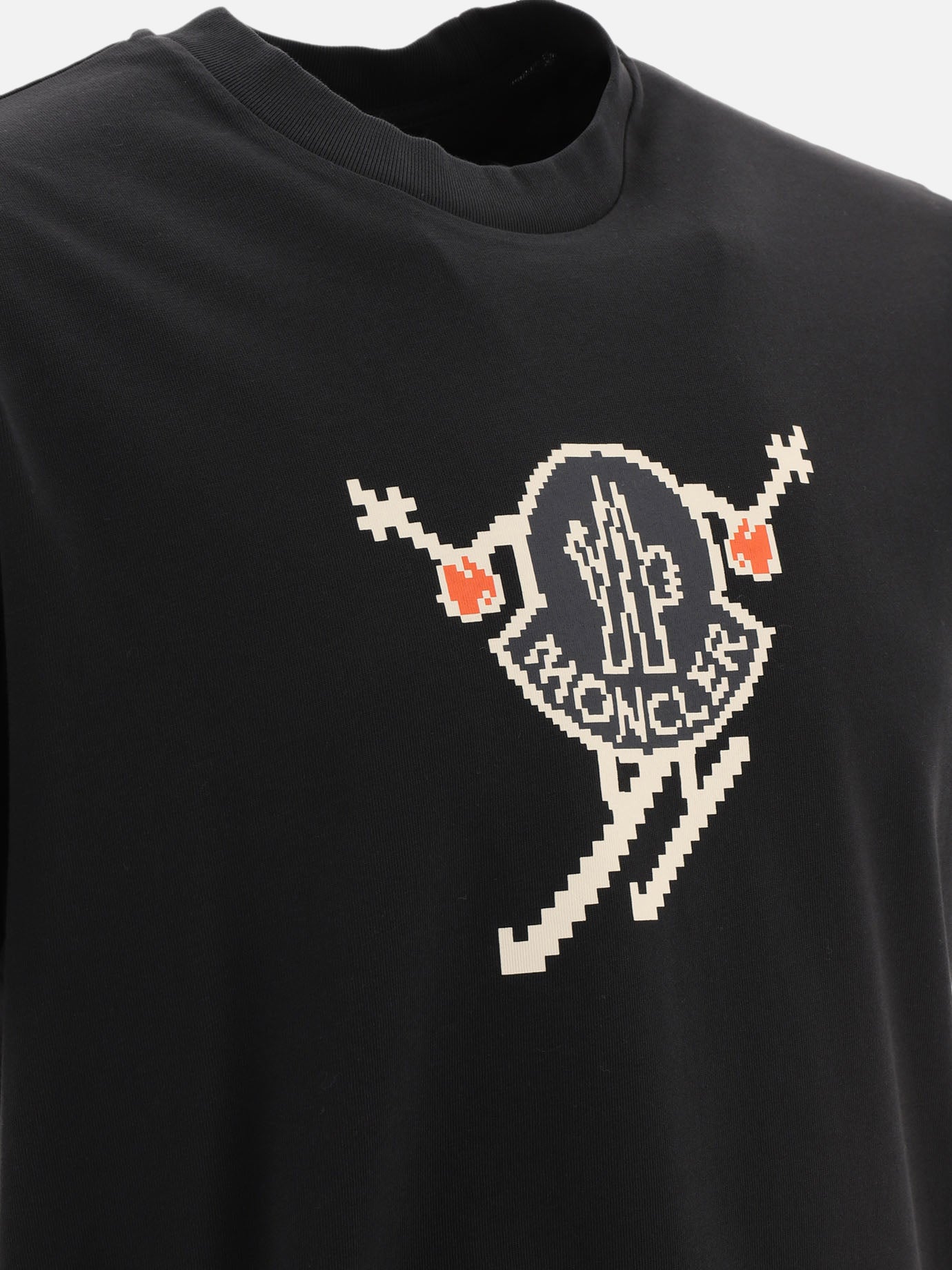 Crewneck t-shirts Logo  Black - Moncler Men | PDP | VIETTI Online Store | thumbnail_4