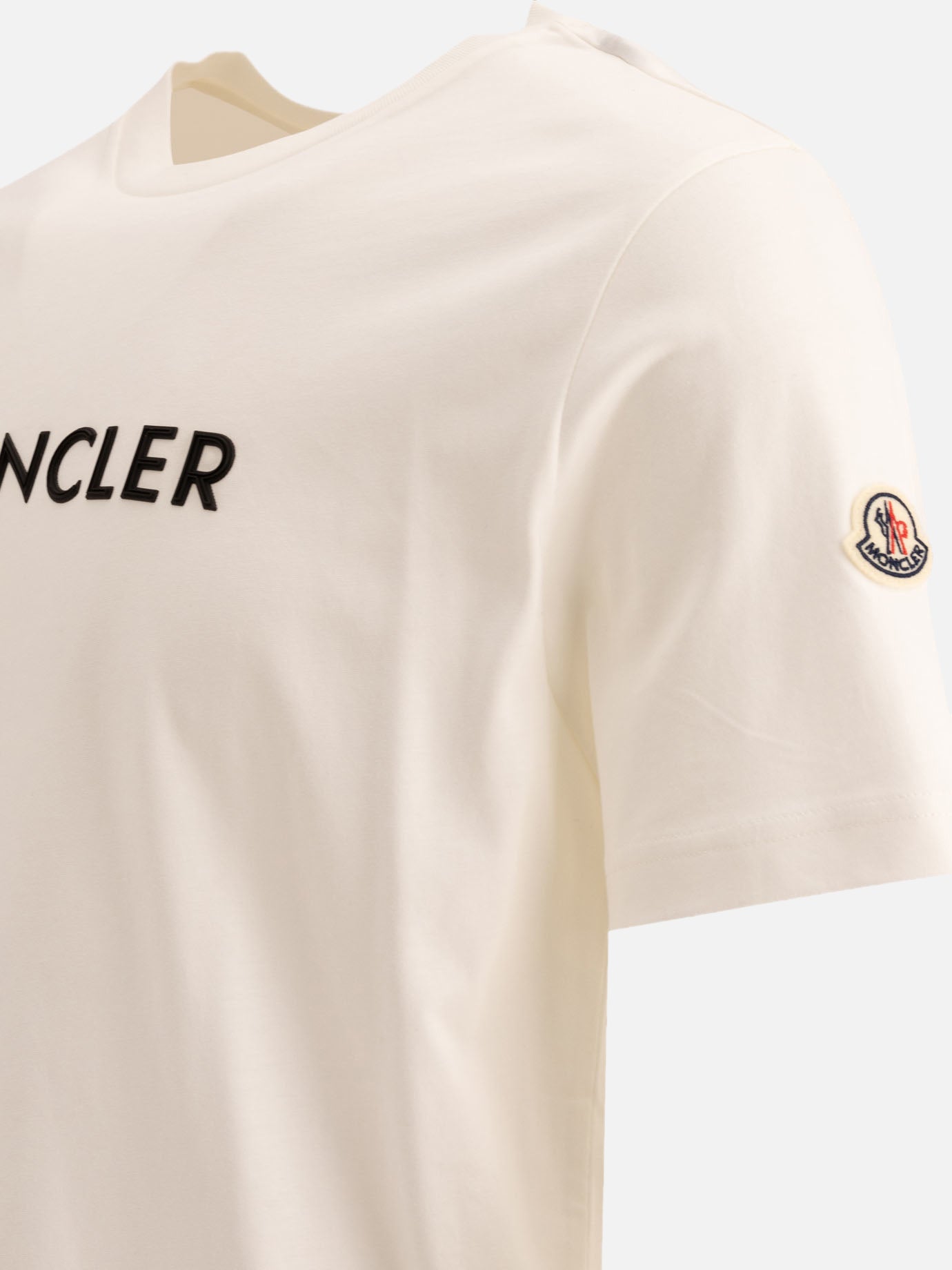 Moncler T-shirt with rubberised logo White