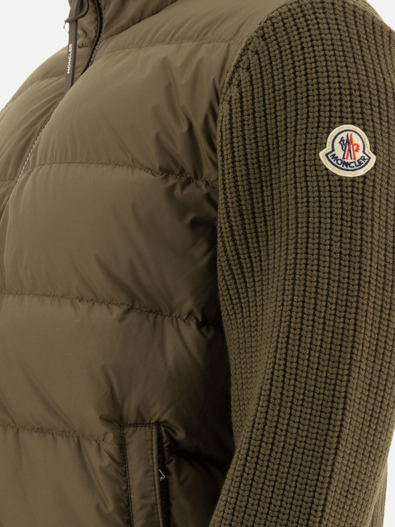 Moncler Tricot down jacket Green