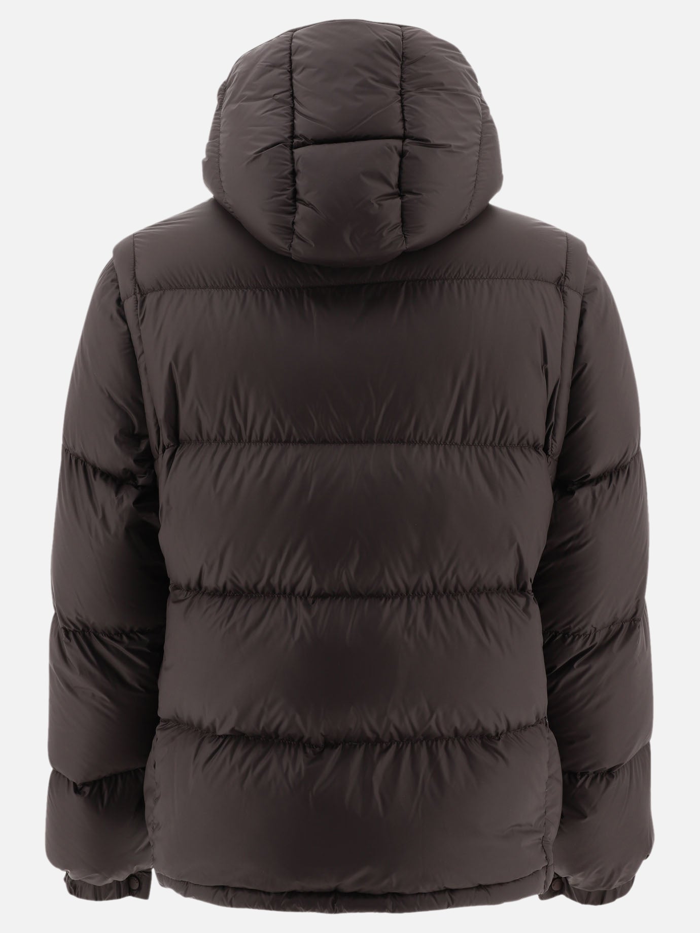 Down jackets Solid colour  Brown - Moncler Men | PDP | VIETTI Online Store | thumbnail_2