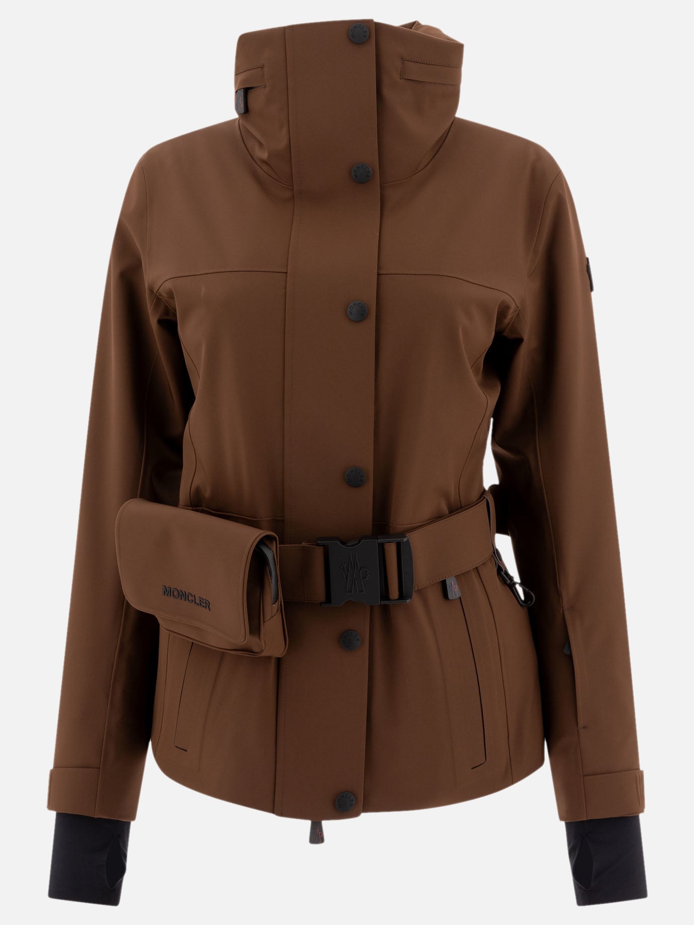 Technical jackets Solid colour  Brown - Moncler Grenoble Women | PDP | VIETTI Online Store | thumbnail