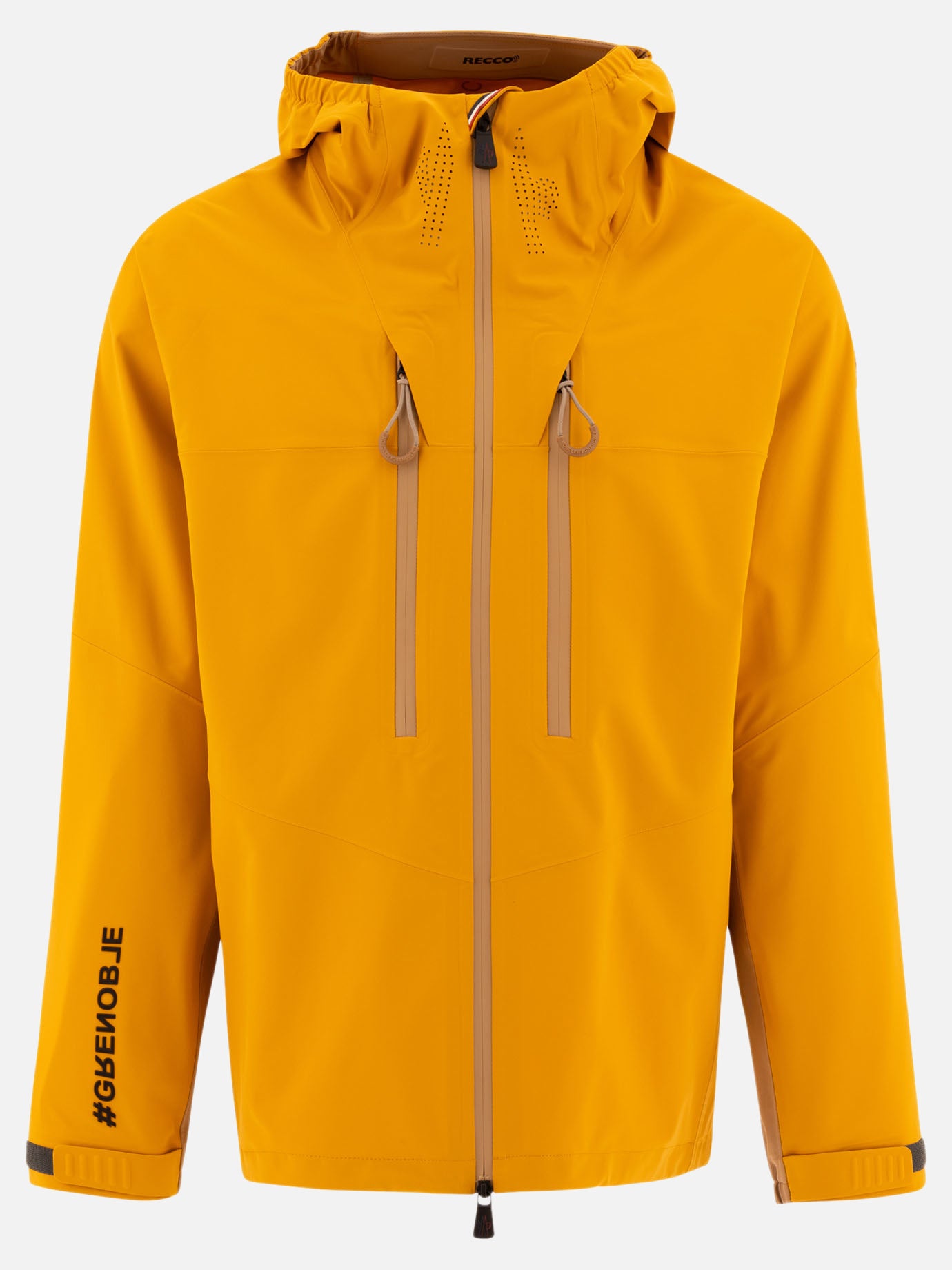 Technical jackets Solid colour  Yellow - Moncler Grenoble Men | PDP | VIETTI Online Store | thumbnail