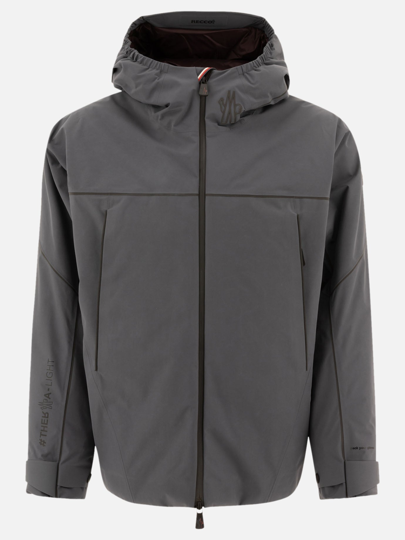 Technical jackets Solid colour  Grey - Moncler Grenoble Men | PDP | VIETTI Online Store | thumbnail