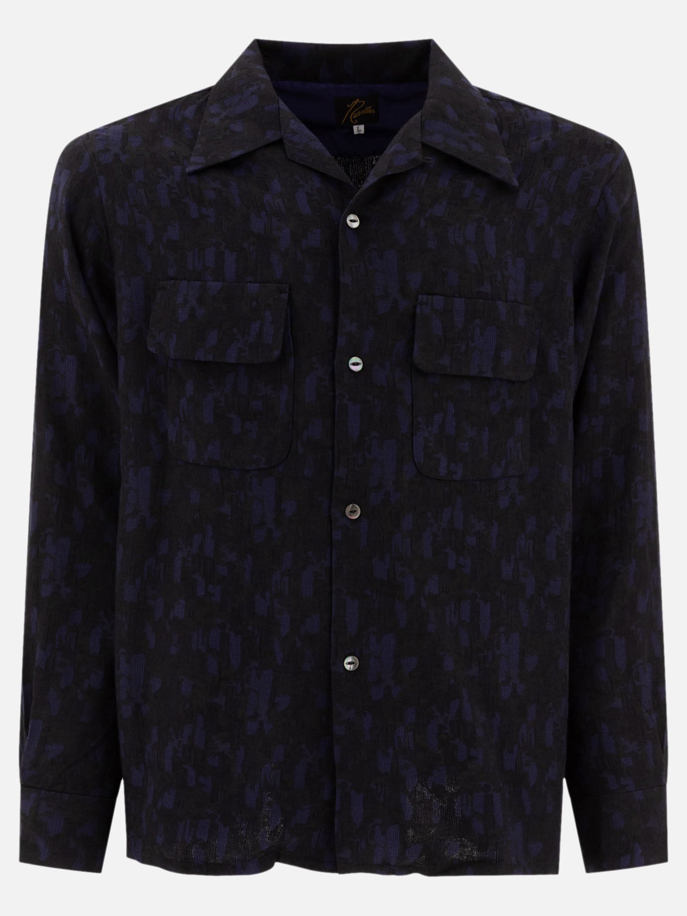 Needles "Abstract Jacquard" shirt Blue