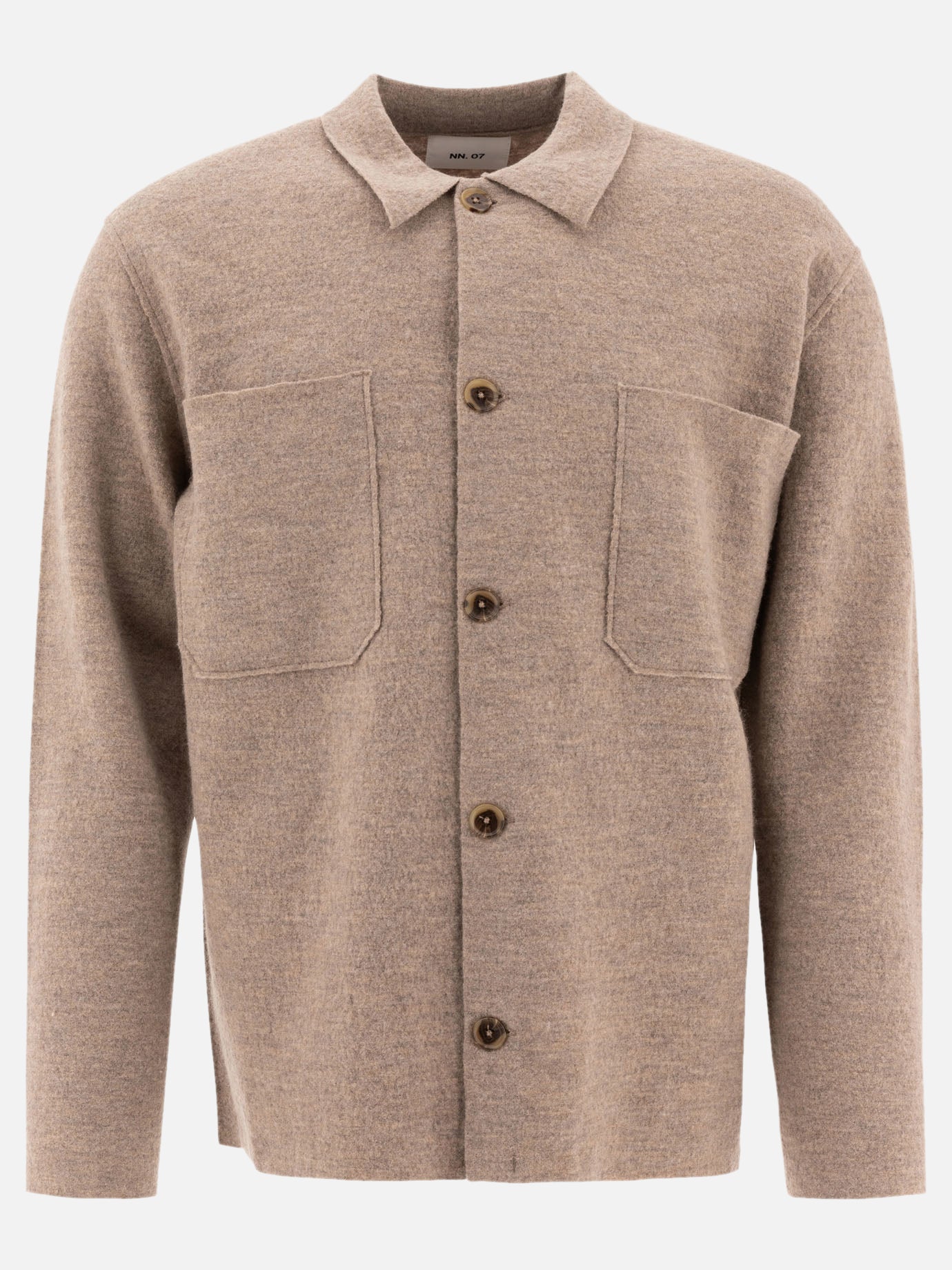 Overshirt jackets Solid colour  Beige - NN.07 Men | PDP | VIETTI Online Store | thumbnail