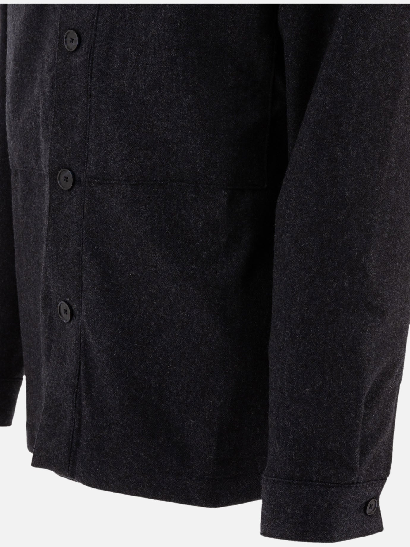 "Isak" wool blend overshirt