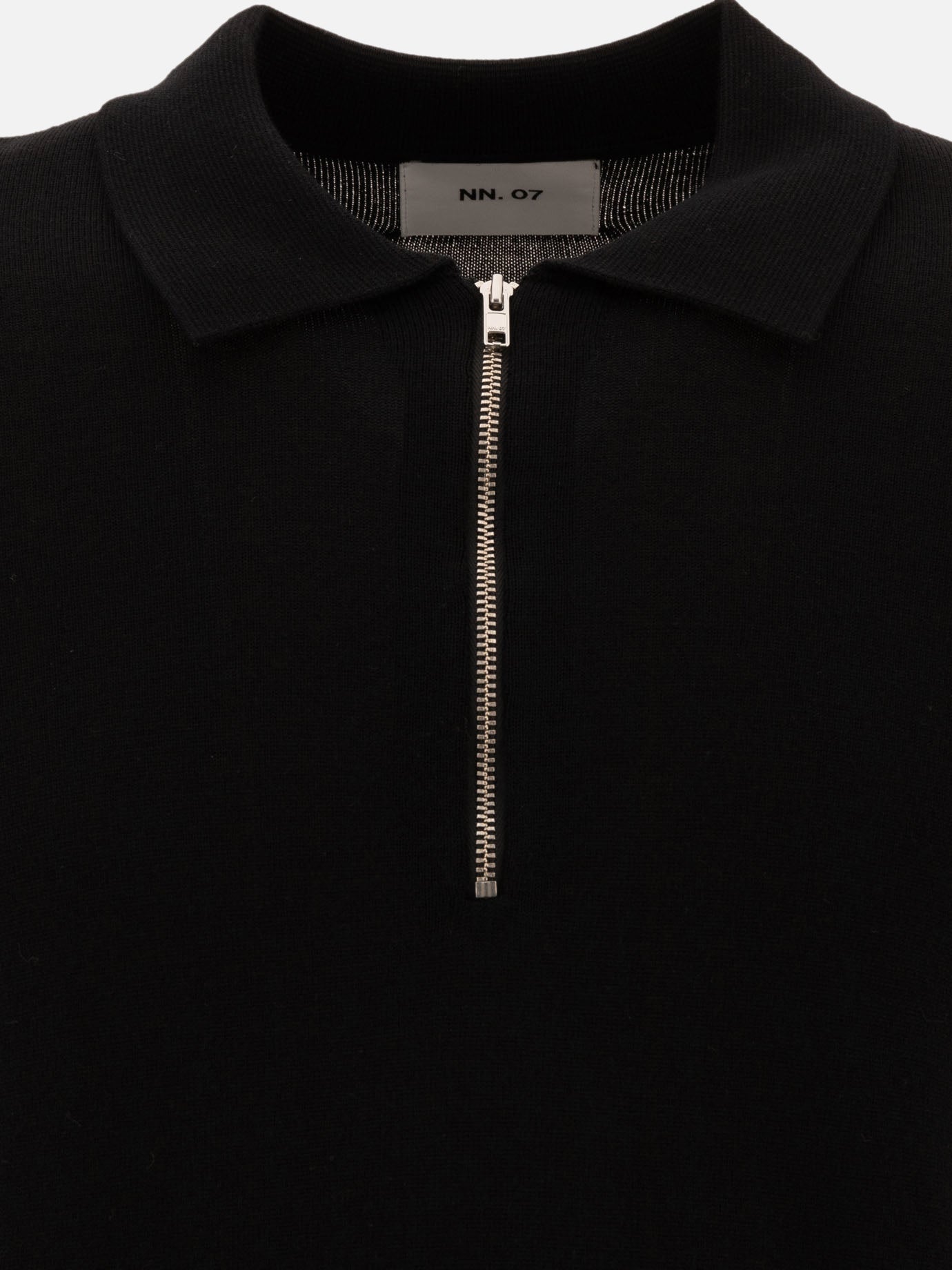 NN.07 "Sergio" half-zip polo shirt Black