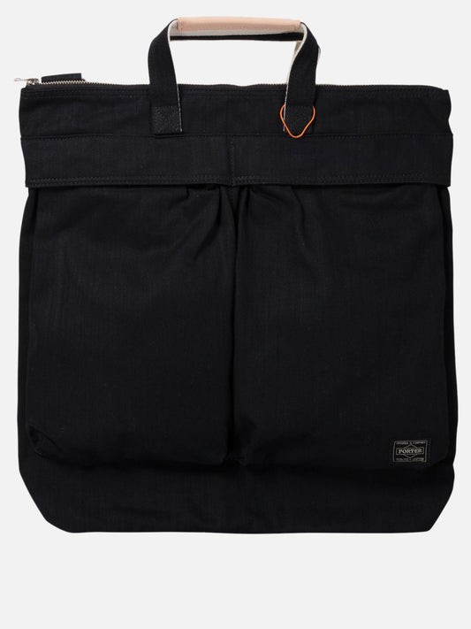 Porter Yoshida "Noir 2Way Helmet" tote bag Black