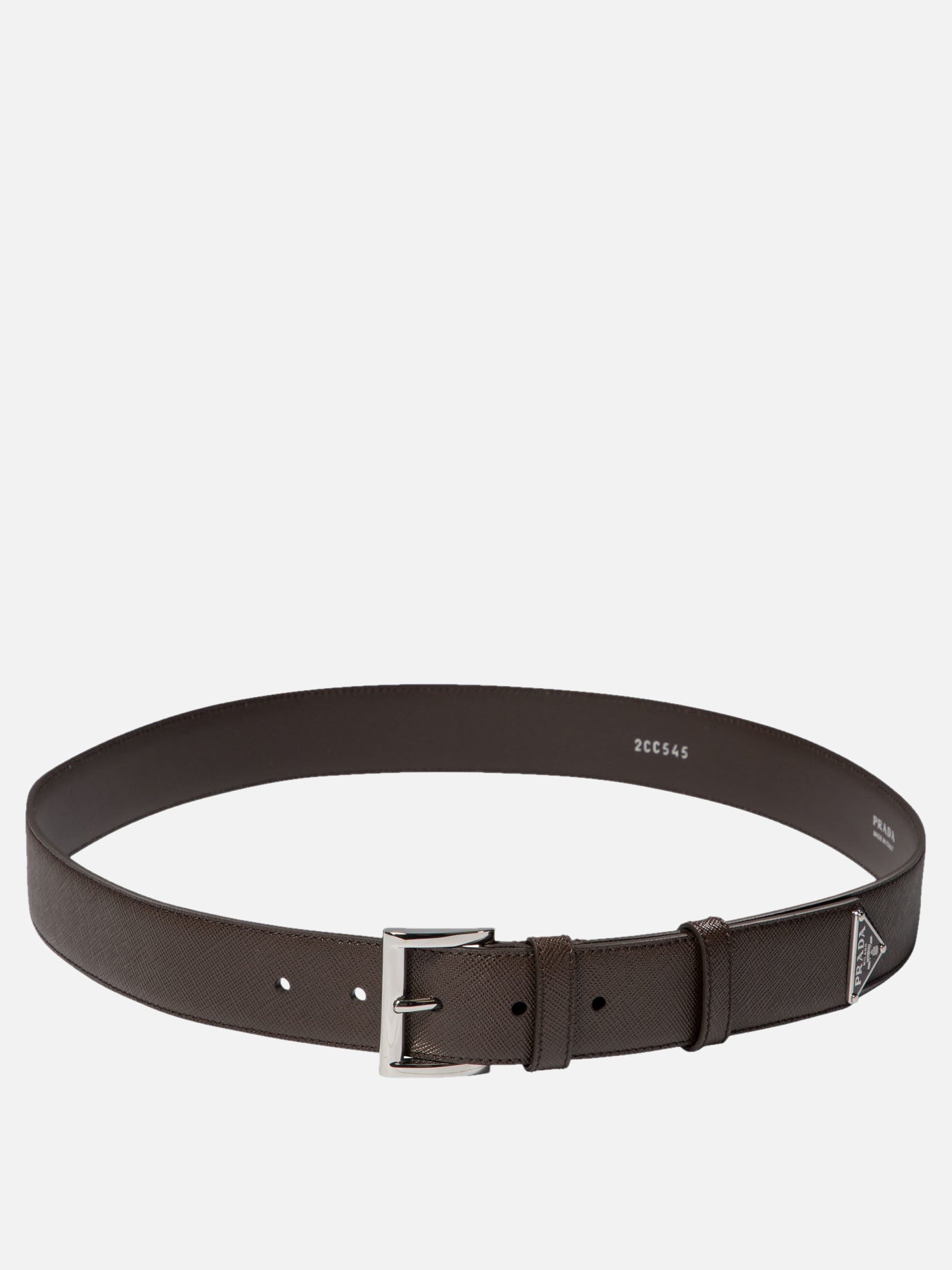 Leather belts 100% calf leather  Brown - Prada Men | PDP | VIETTI Online Store | Zoom-Modal

