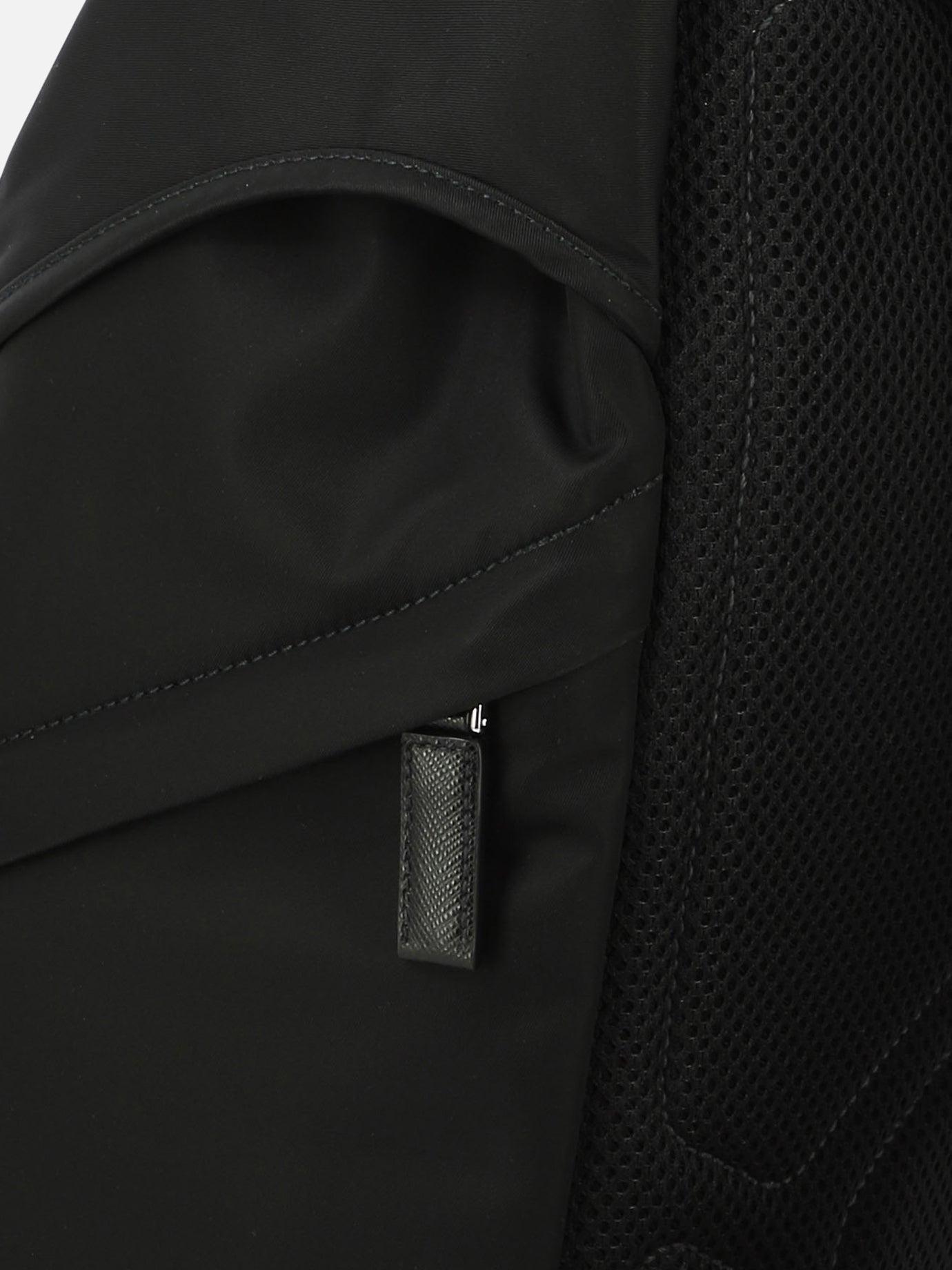 Re-Nylon backpack with Saffiano details