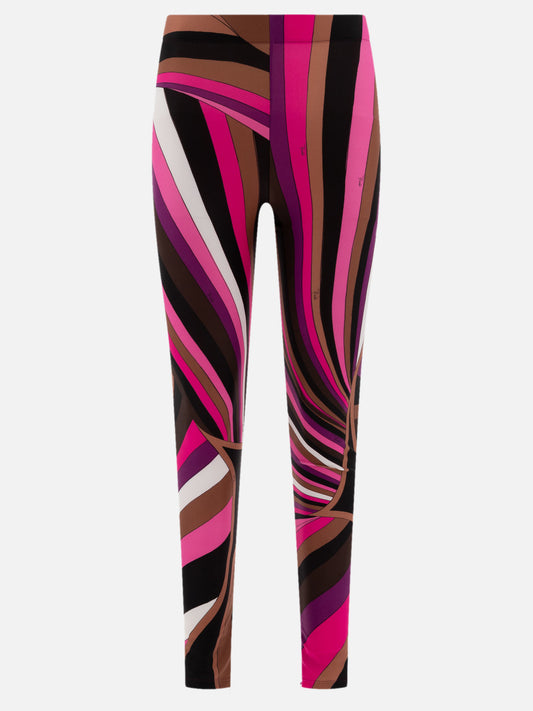 Pucci Iride-print leggings Fuchsia