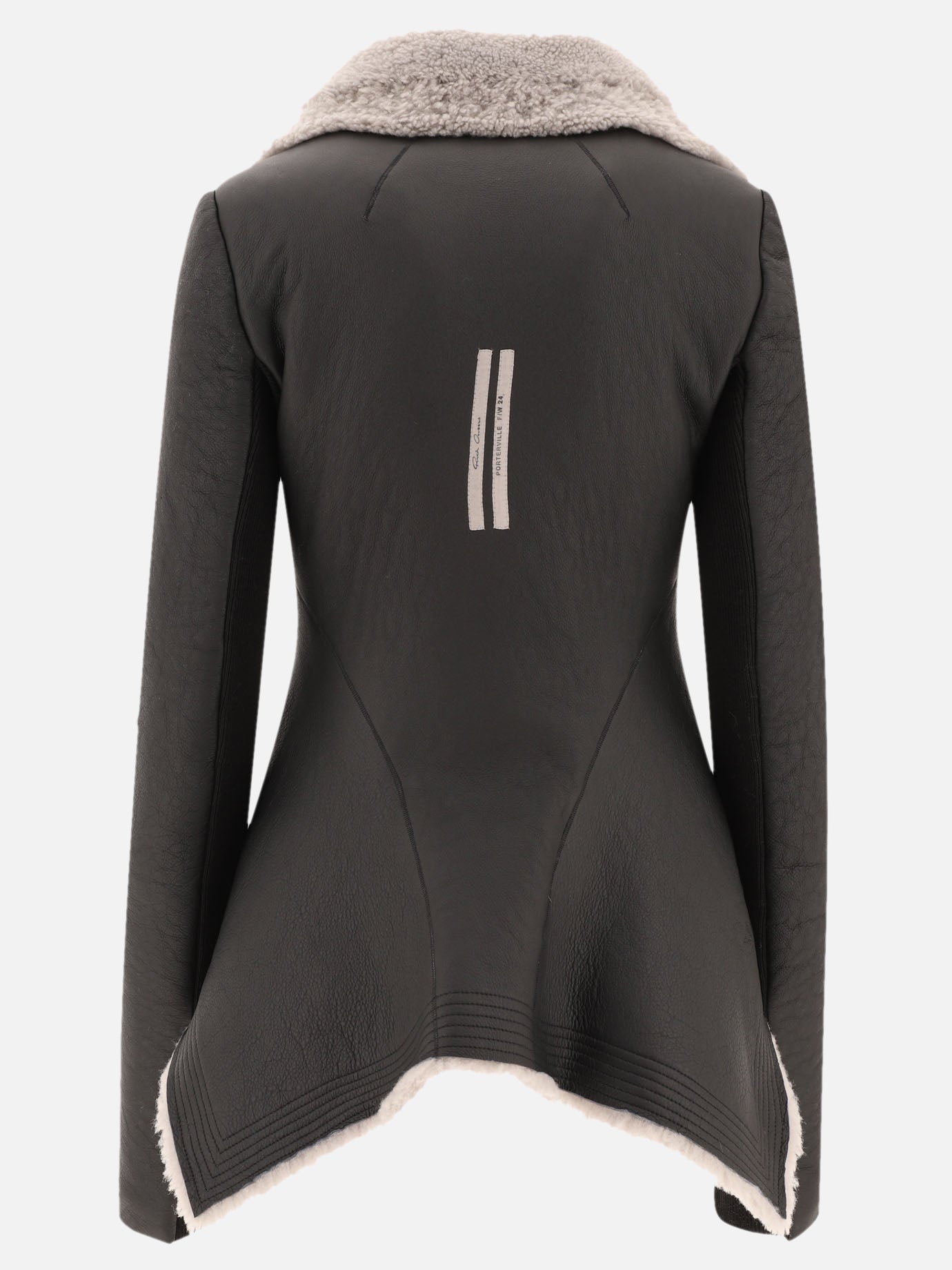 Leather jackets Solid colour  Black - Rick Owens Women | PDP | VIETTI Online Store | Zoom-Modal_2
