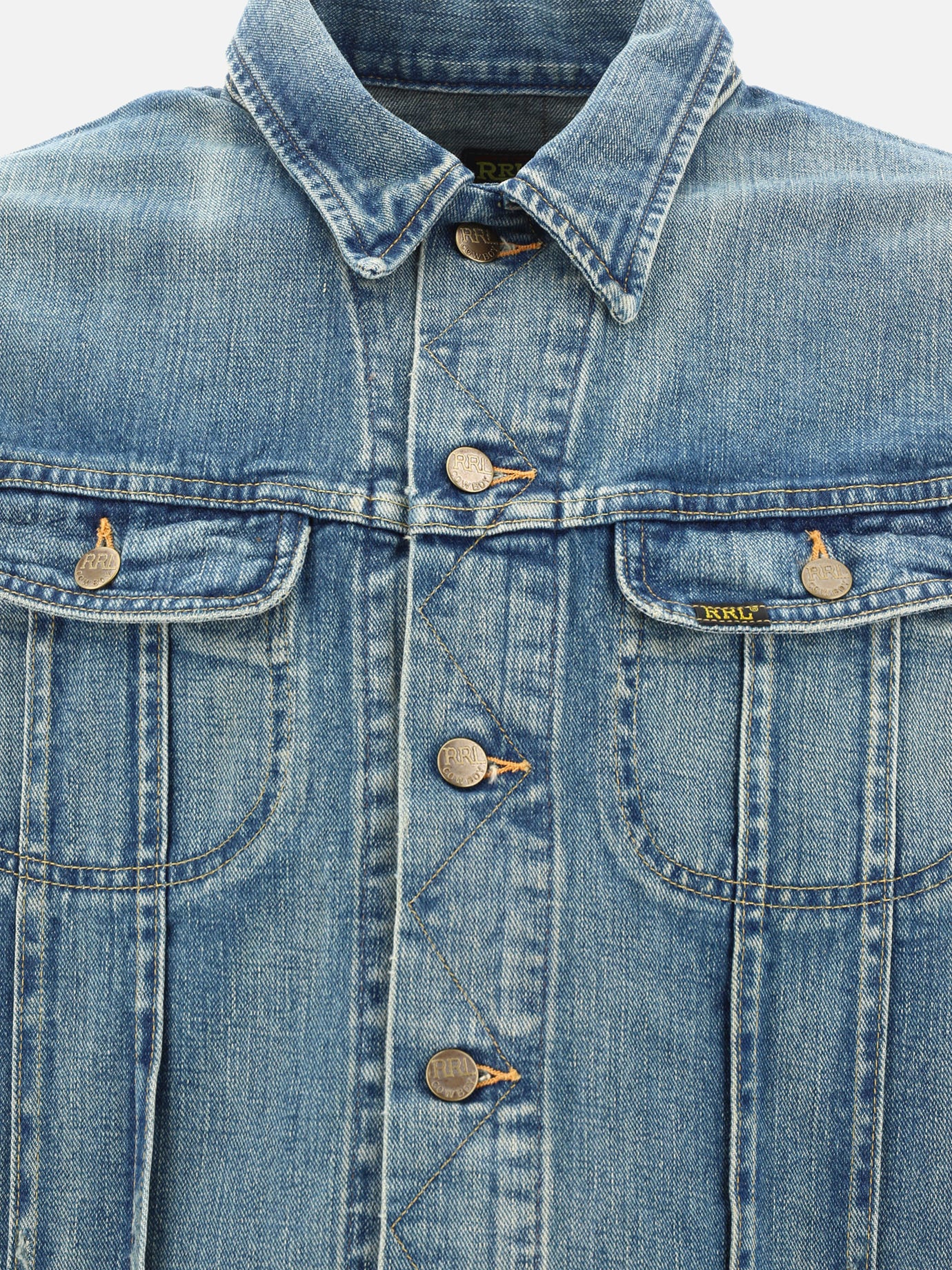 Denim jackets Solid colour  Light blue - RRL by Ralph Lauren Men | PDP | VIETTI Online Store | Zoom-Modal_3
