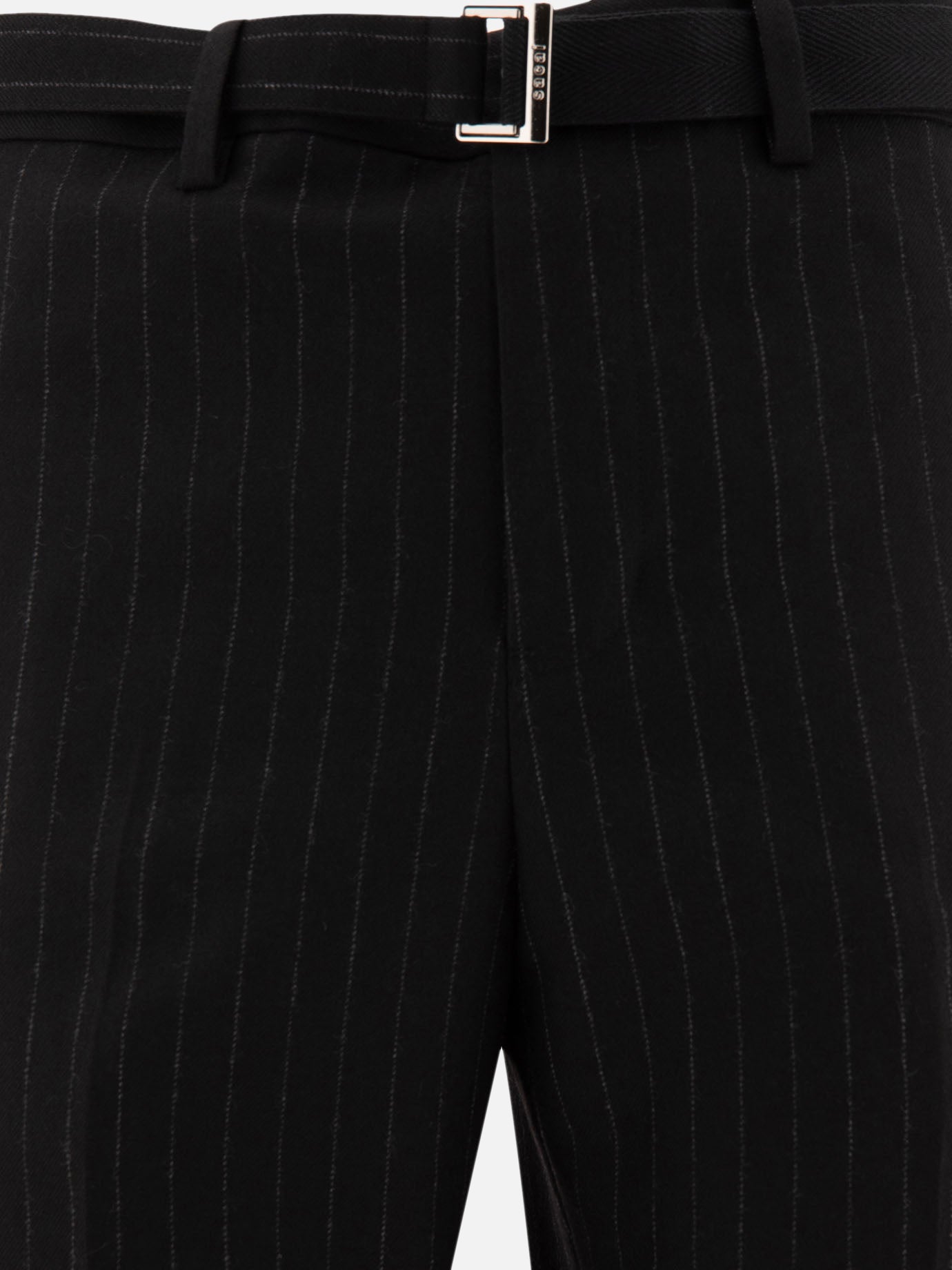 Pinstriped trousers