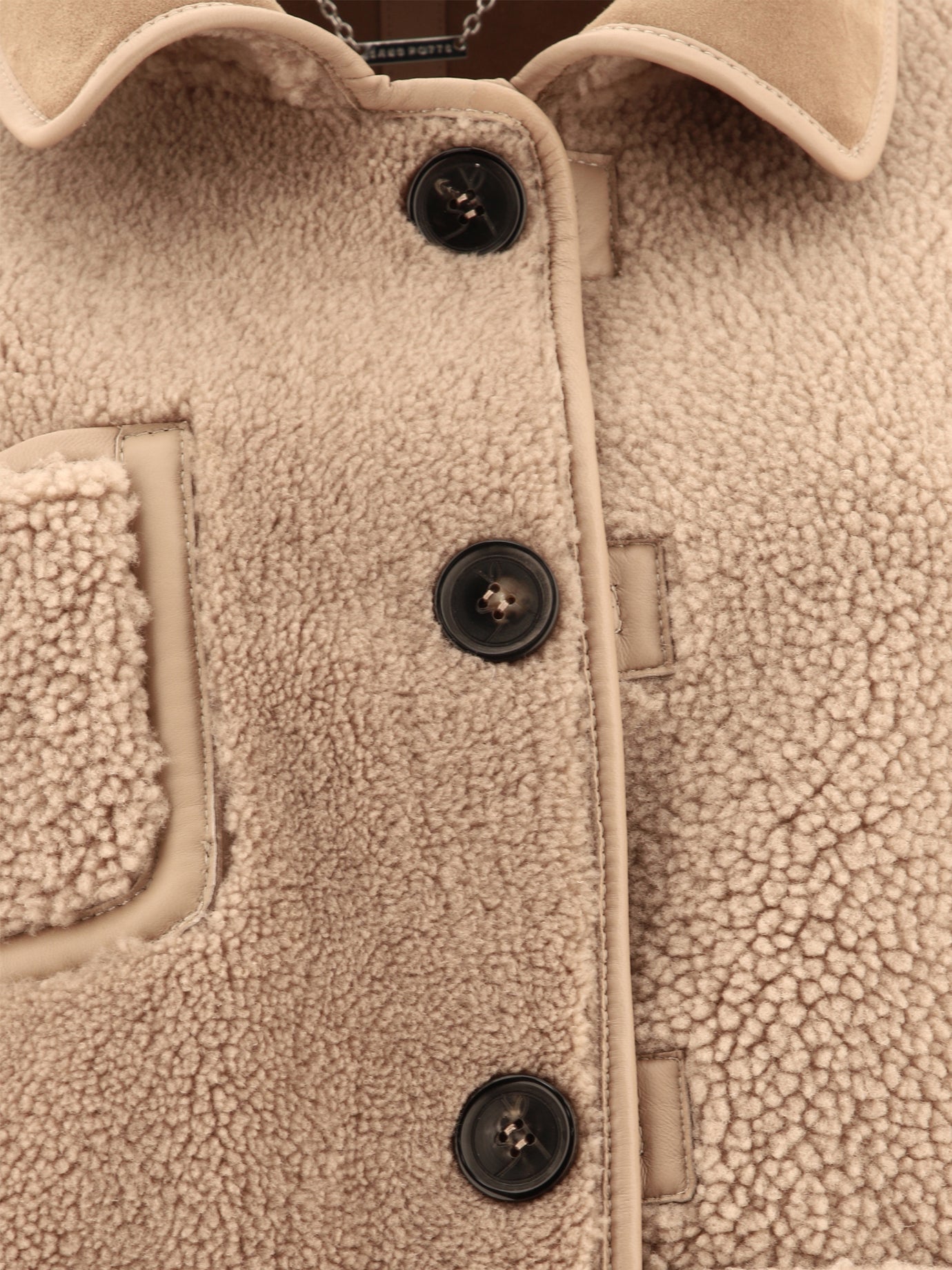 Shearling jackets Solid colour  Beige - Saks Potts Women | PDP | VIETTI Online Store | thumbnail_2