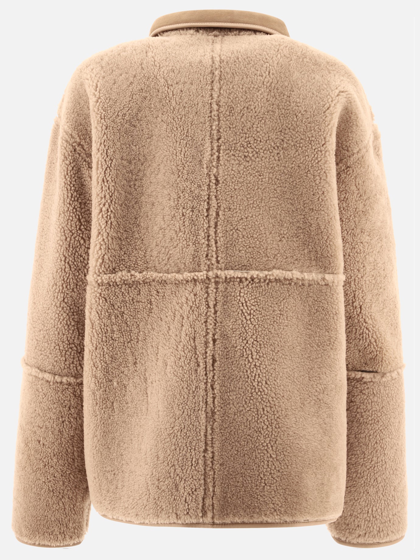 Shearling jackets Solid colour  Beige - Saks Potts Women | PDP | VIETTI Online Store | Zoom-Modal_6
